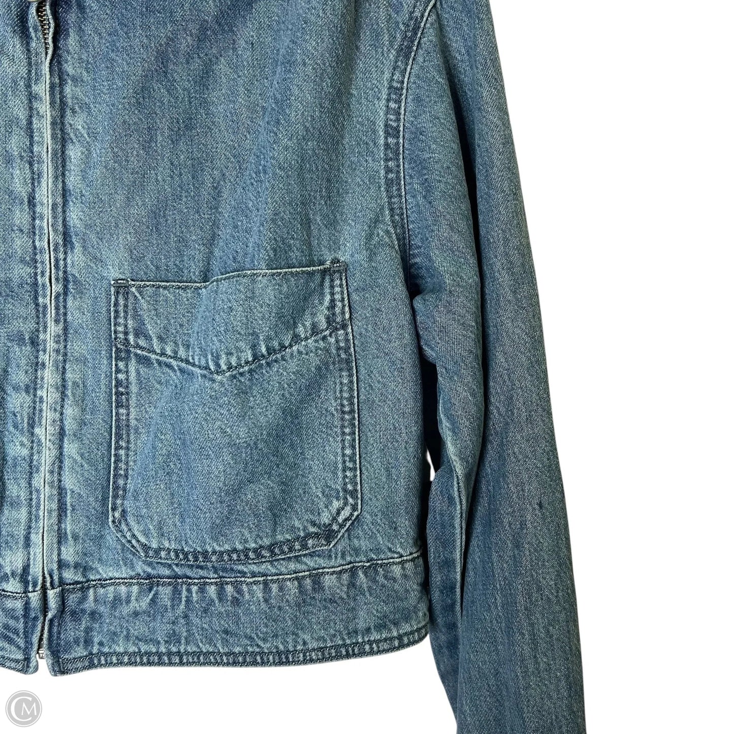 Jacket Denim By Universal Thread In Blue Denim, Size: S