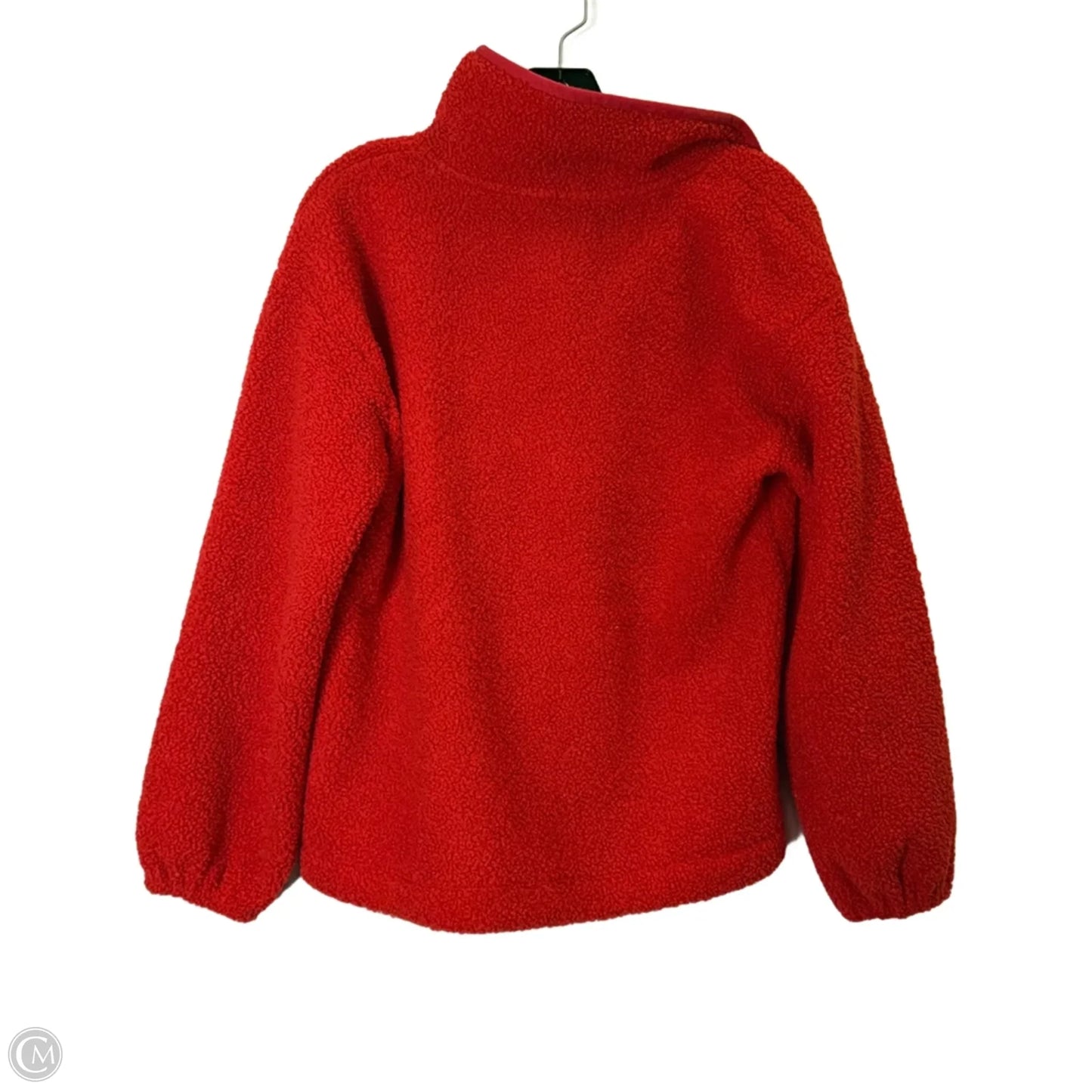 Jacket Faux Fur & Sherpa By Loft In Red, Size: S