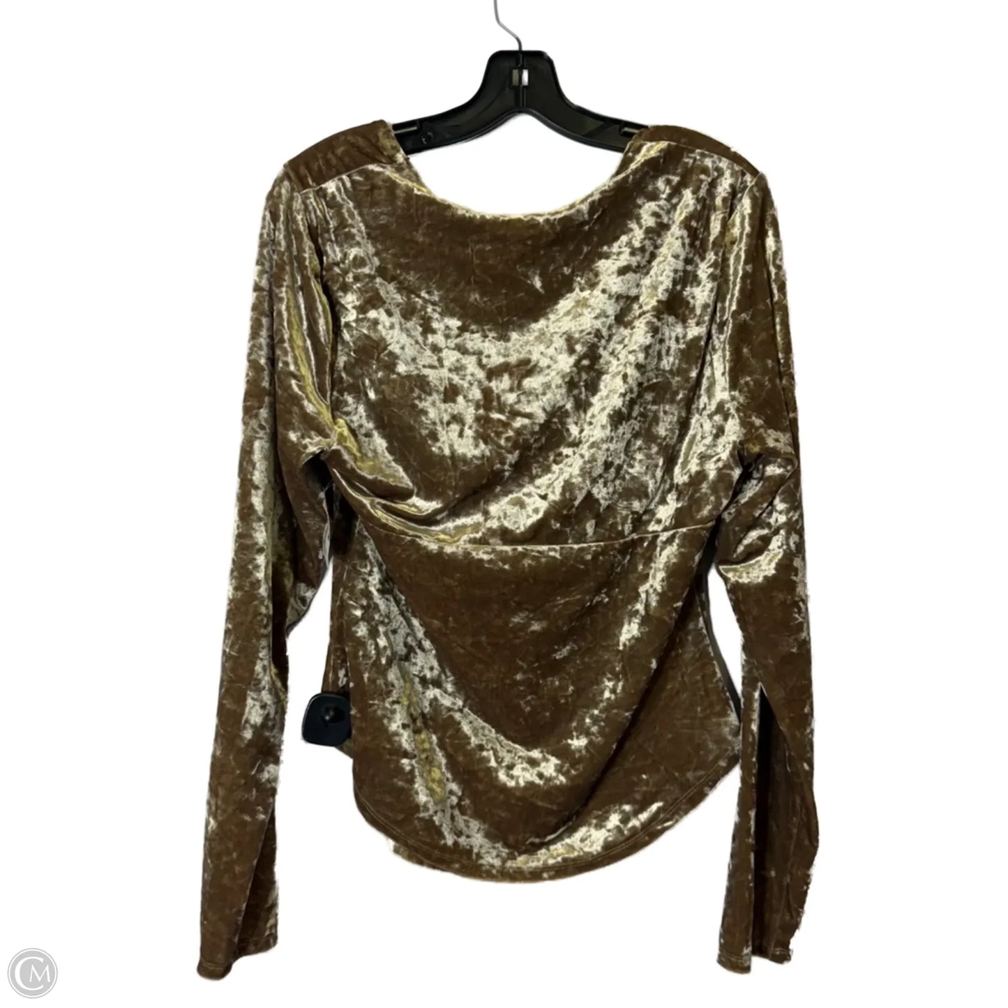 Top Long Sleeve By Free People In Gold, Size: Xl