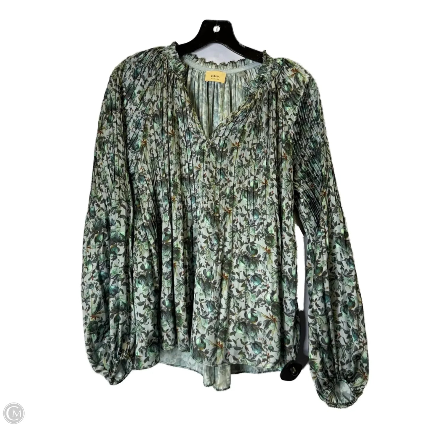 Top Long Sleeve By Elie Tahari In Grey, Size: M