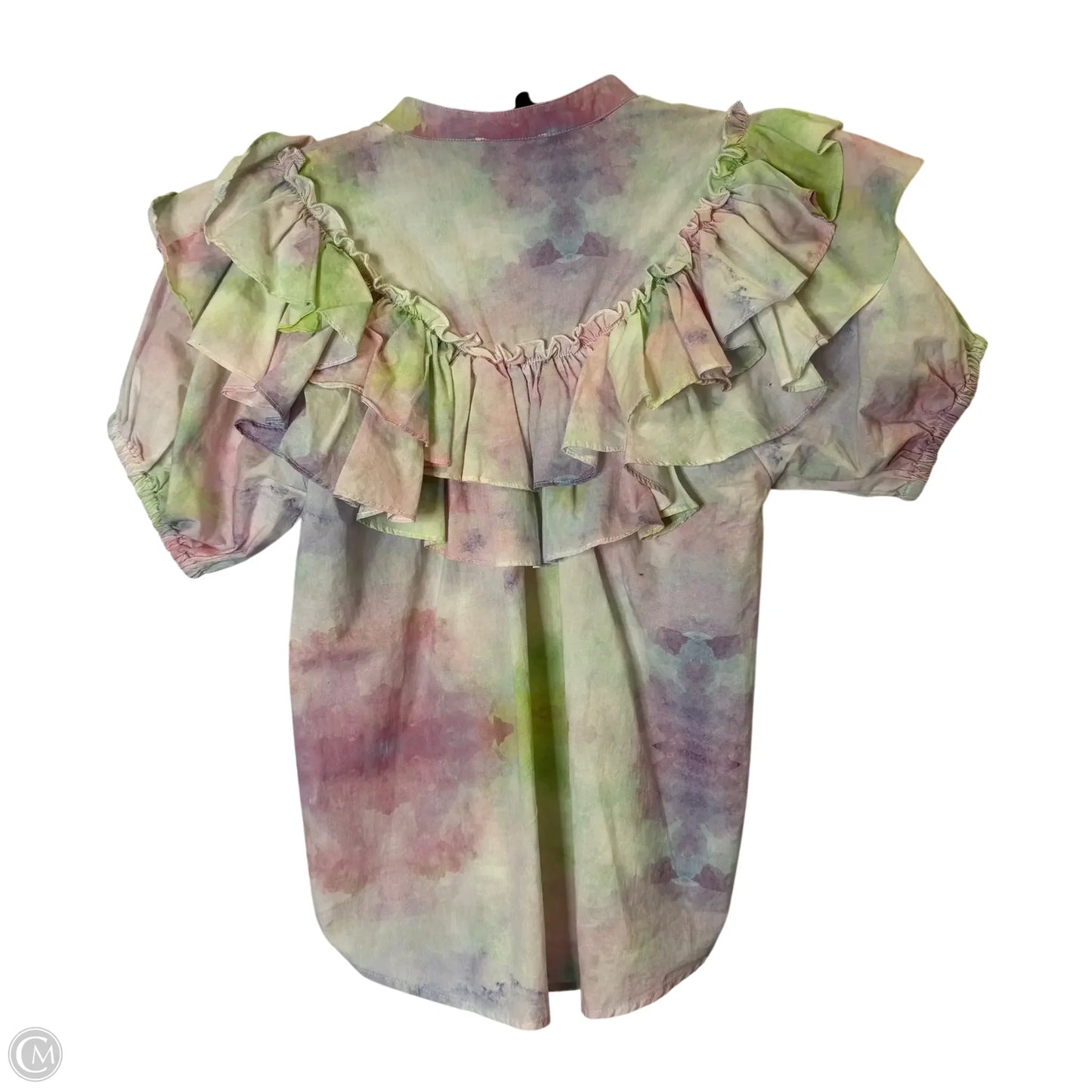 Top Short Sleeve By Clothes Mentor In Tie Dye Print, Size: S