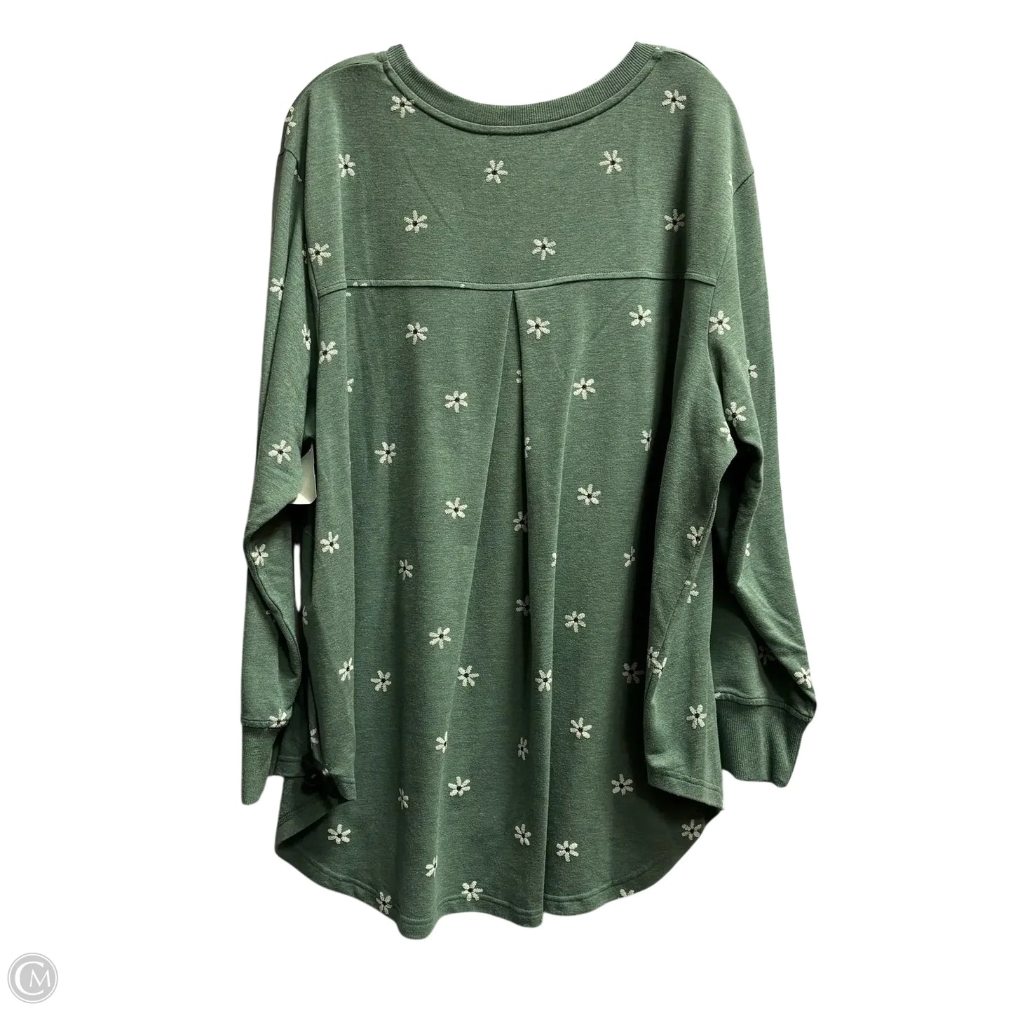 Sweatshirt Crewneck By Jane And Delancey In Green, Size: 2x