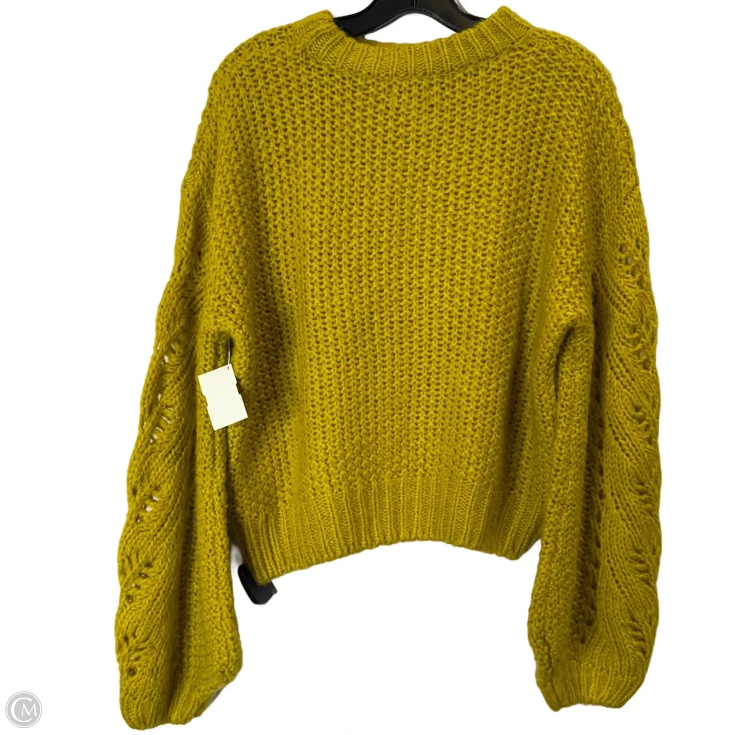 Sweater By Clothes Mentor In Yellow, Size: M
