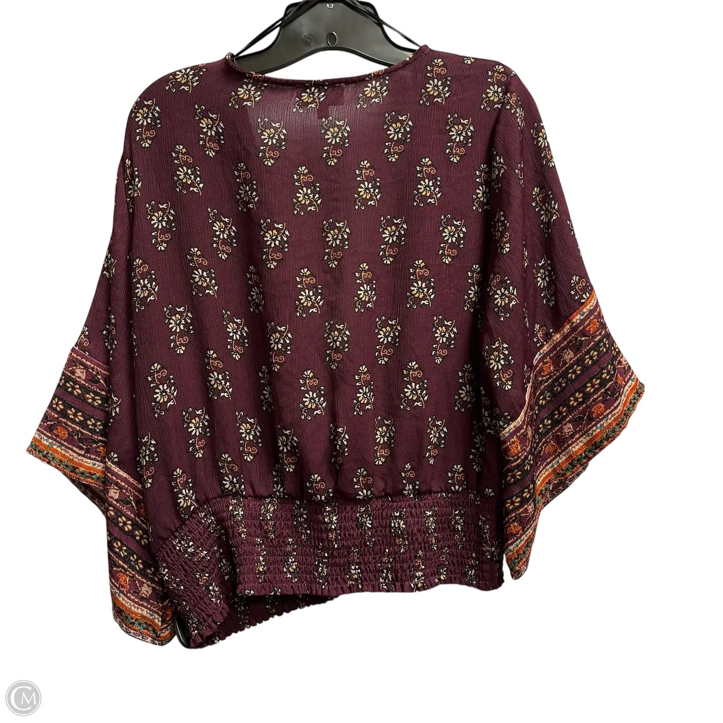 Top Short Sleeve By Clothes Mentor In Purple, Size: Xl