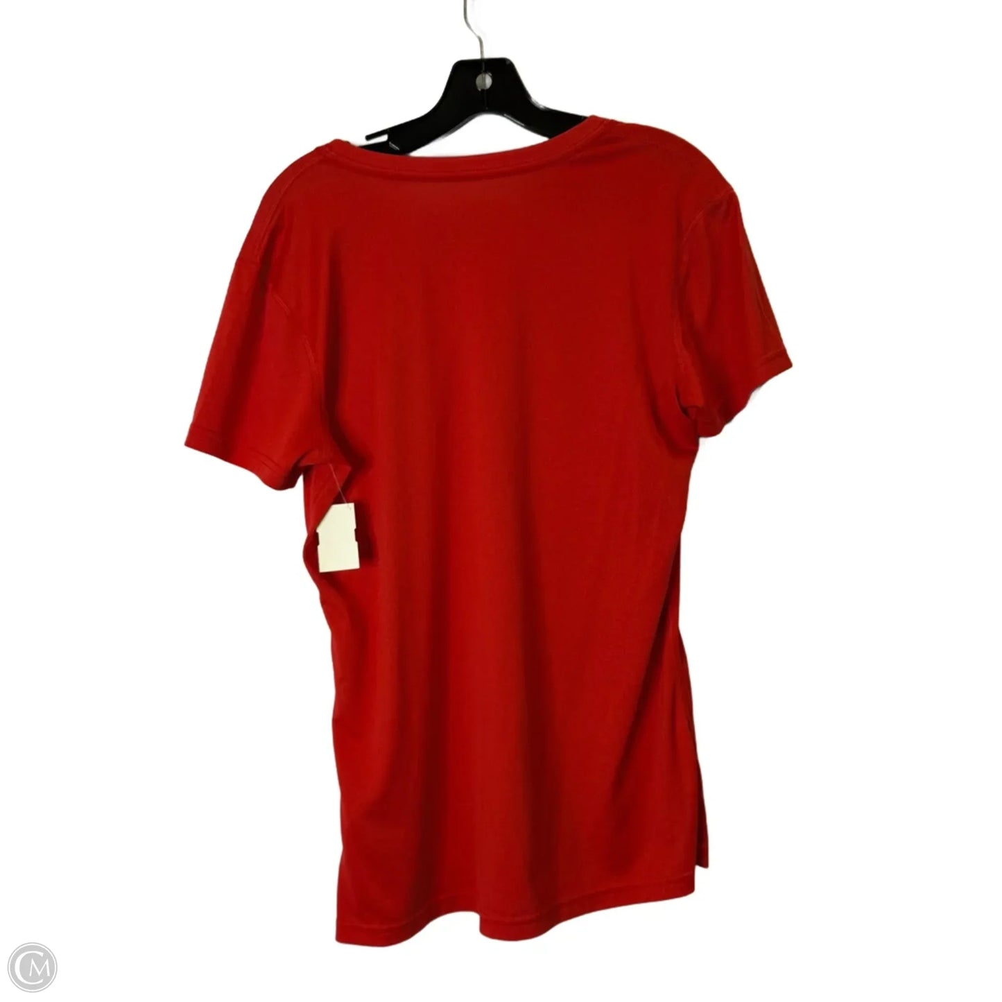 Athletic Top Short Sleeve By Nike Apparel In Red, Size: L