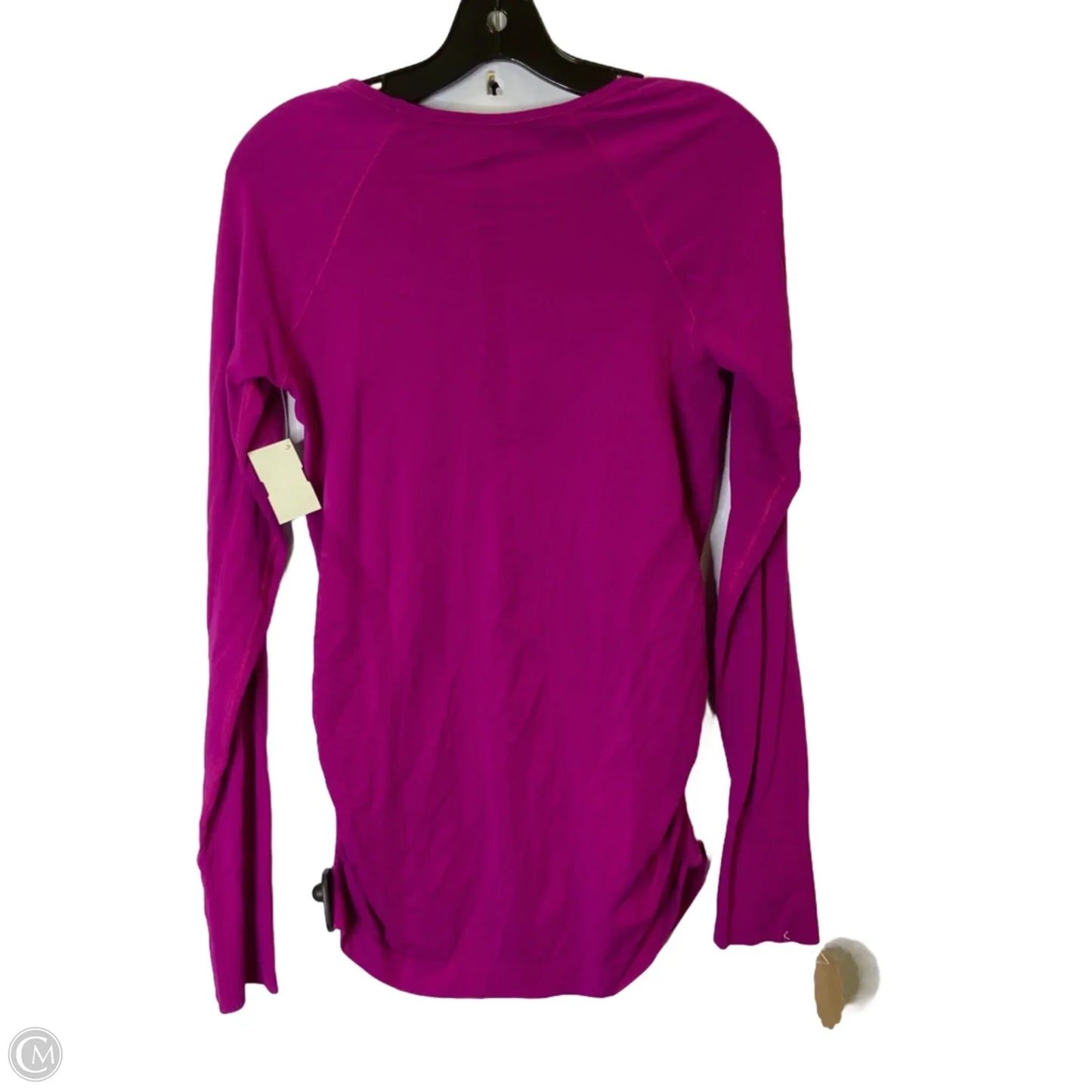 Athletic Top Long Sleeve Collar By Athleta In Purple, Size: M