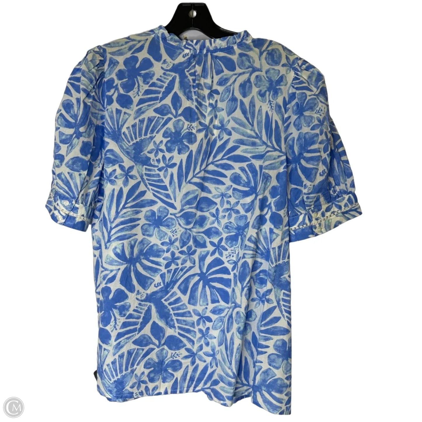 Blouse Short Sleeve By Crown And Ivy In Blue, Size: Xxl