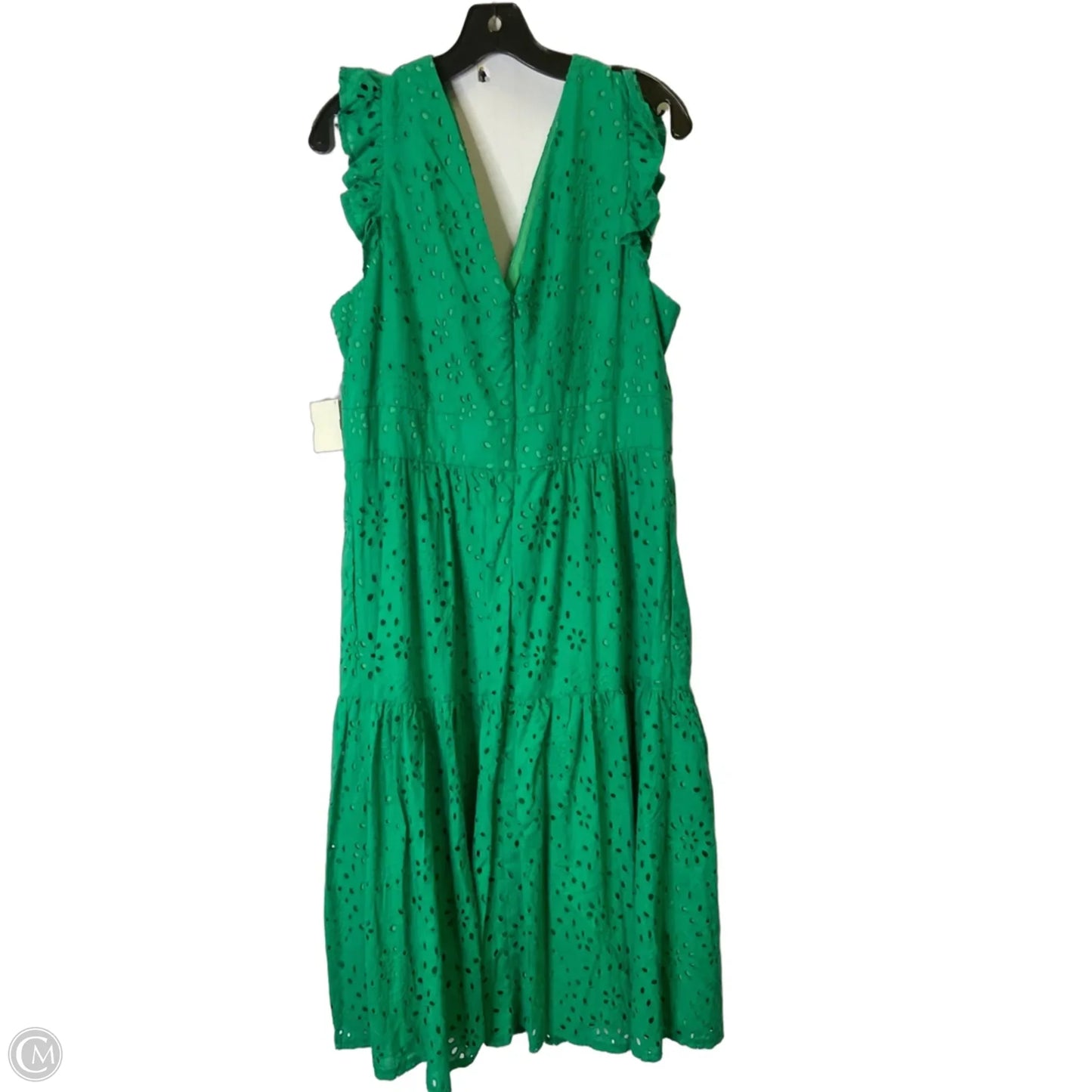 Dress Casual Midi By Maggy London In Green, Size: 16