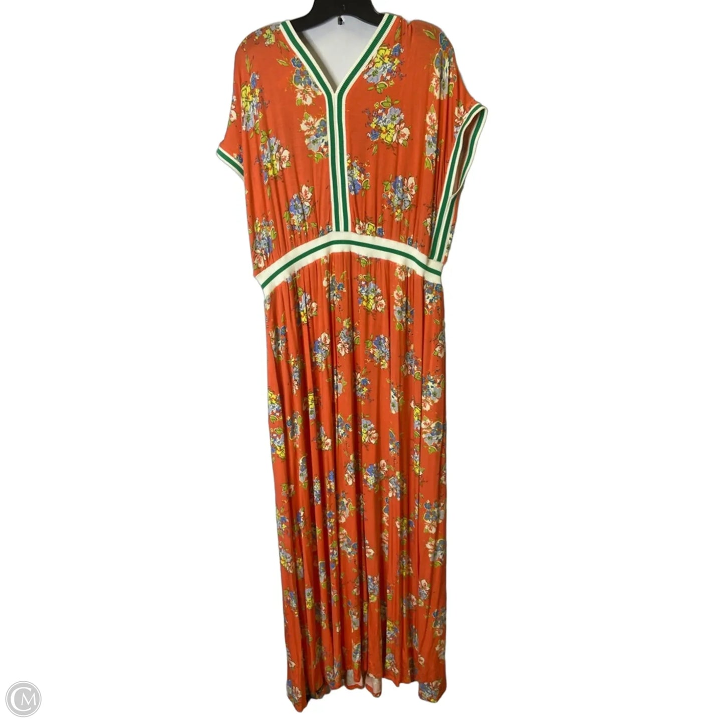 Dress Casual Maxi By Matilda Jane In Blue & Orange, Size: Xxl