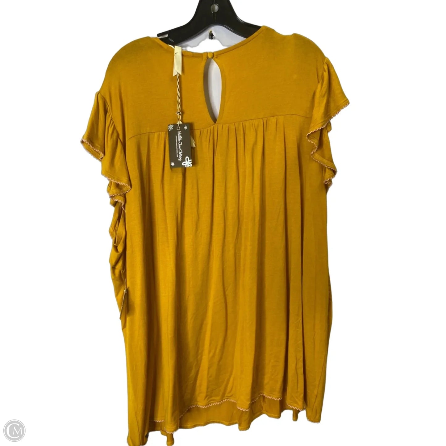 Top Sleeveless By Matilda Jane In Yellow, Size: Xxl