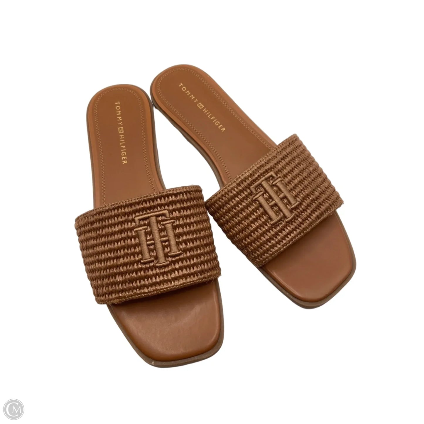 Sandals Flats By Tommy Hilfiger In Brown, Size: 9.5