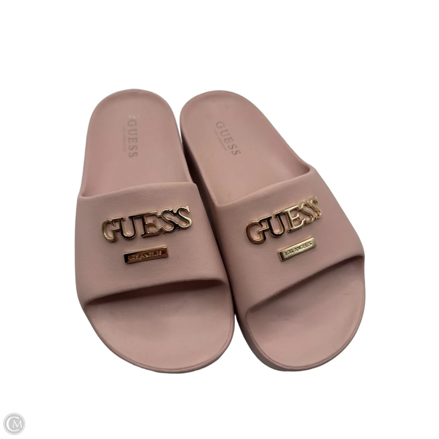 Sandals Heels Platform By Guess In Pink, Size: 6