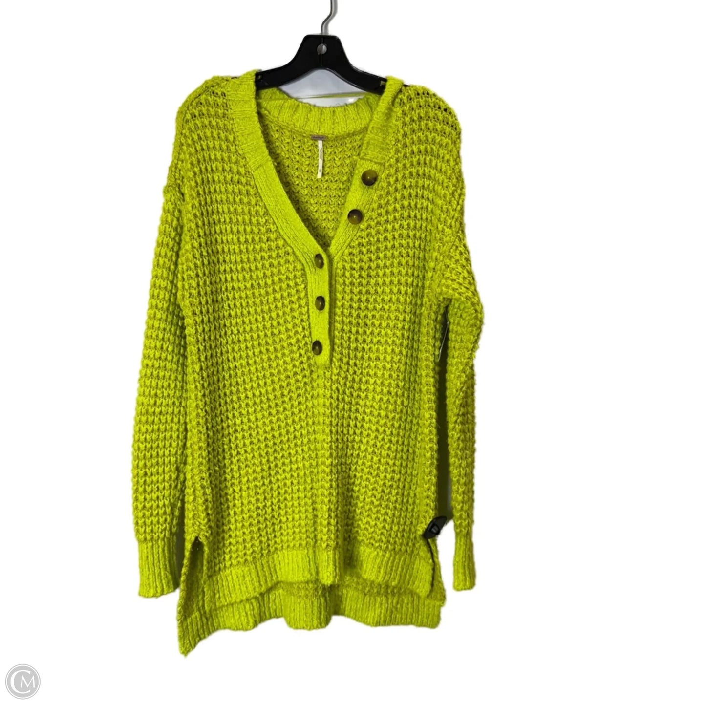 Sweater Cardigan By Free People In Green, Size: Xs