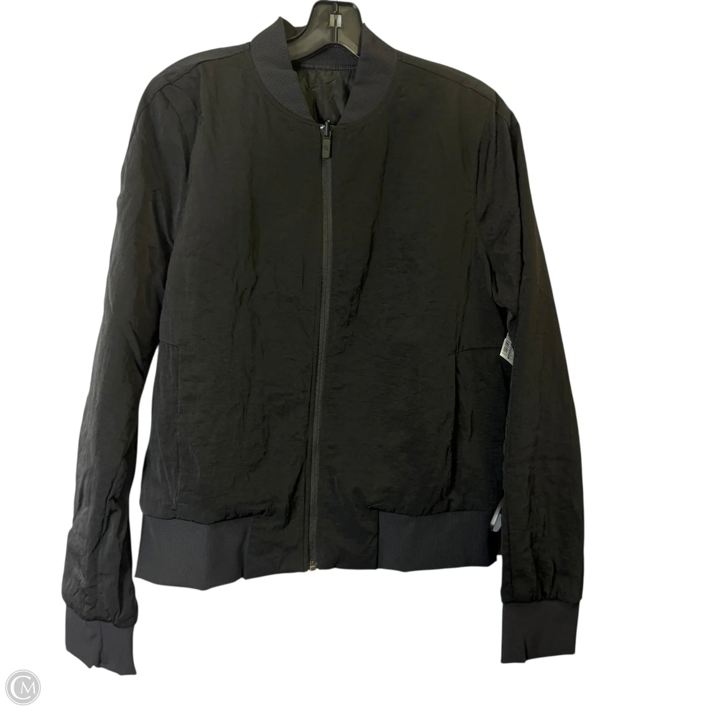 Athletic Jacket By Lululemon In Black, Size: 10
