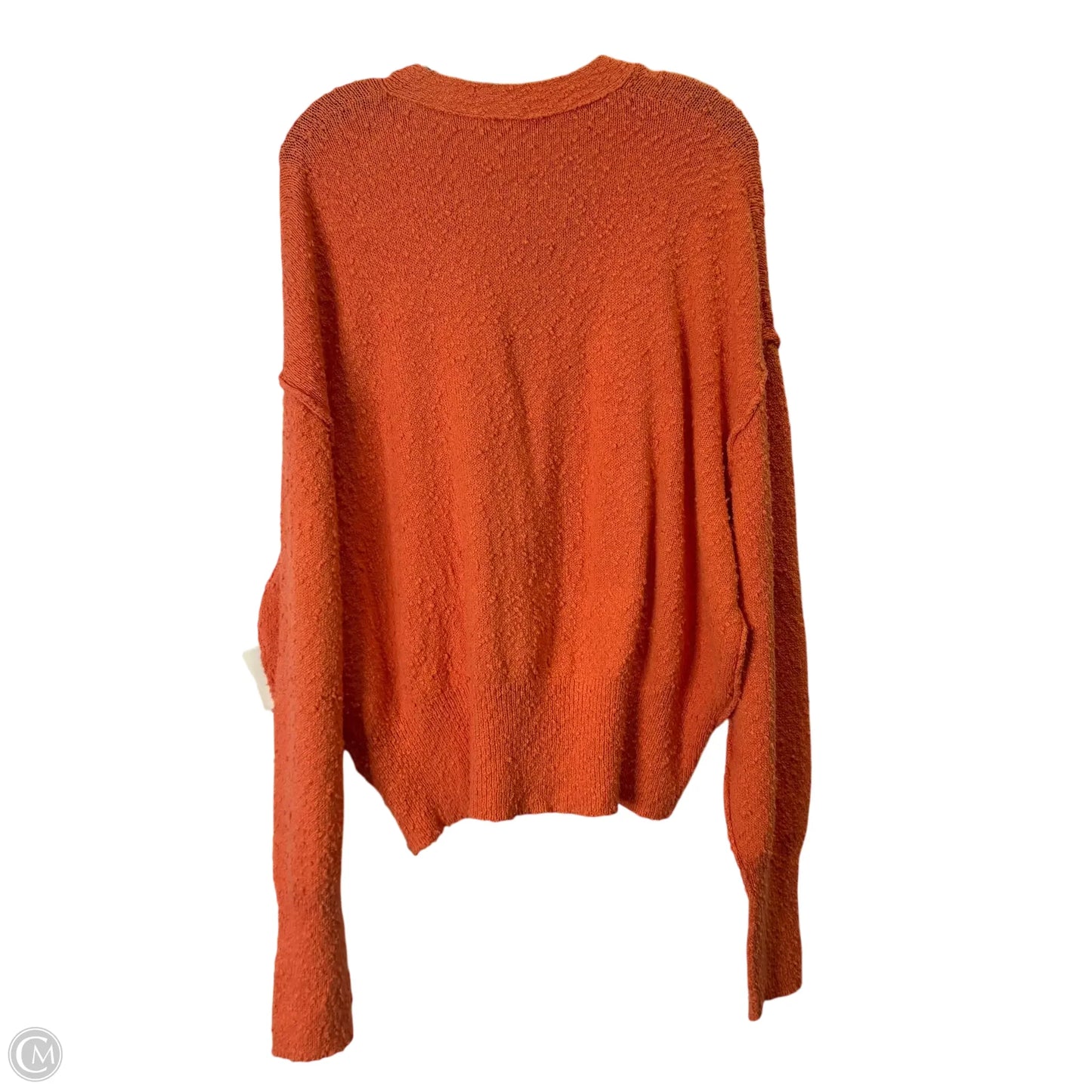 Sweater Cardigan By Free People In Orange, Size: M