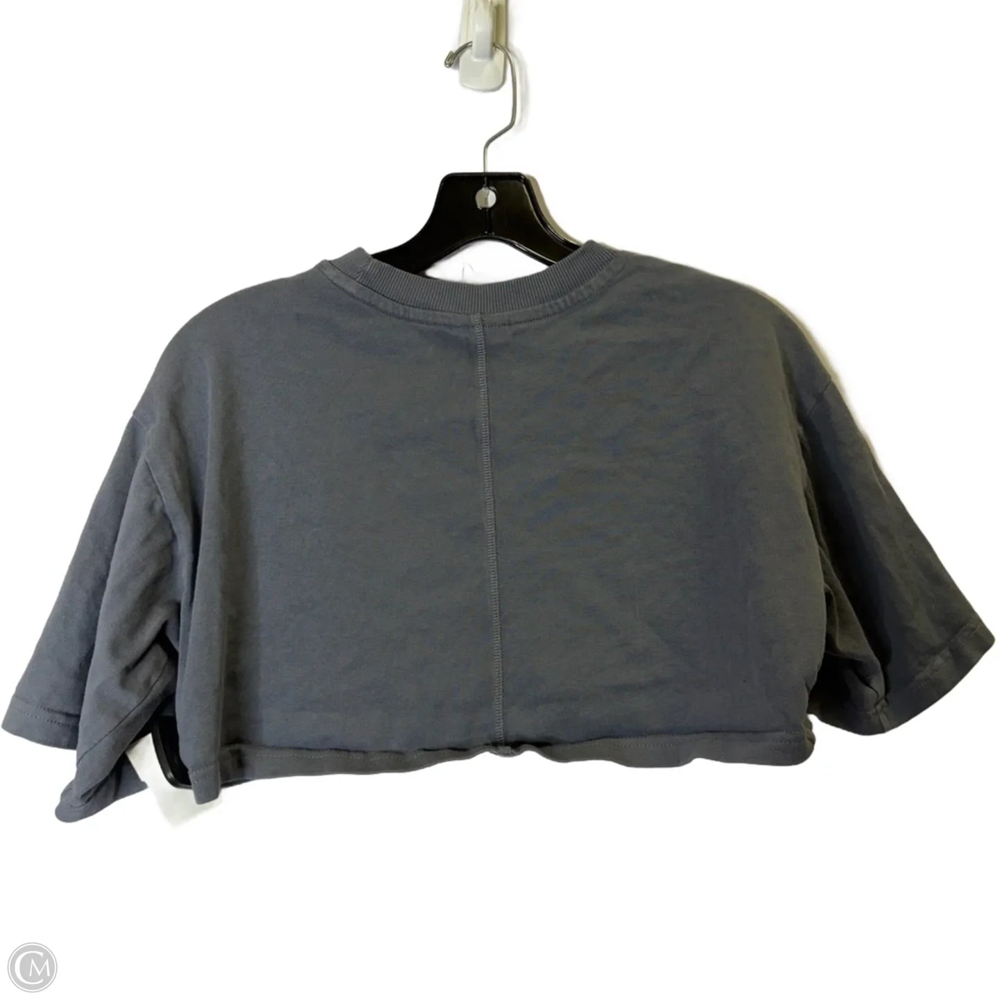 Athletic Top Short Sleeve By Gym Shark In Grey, Size: S