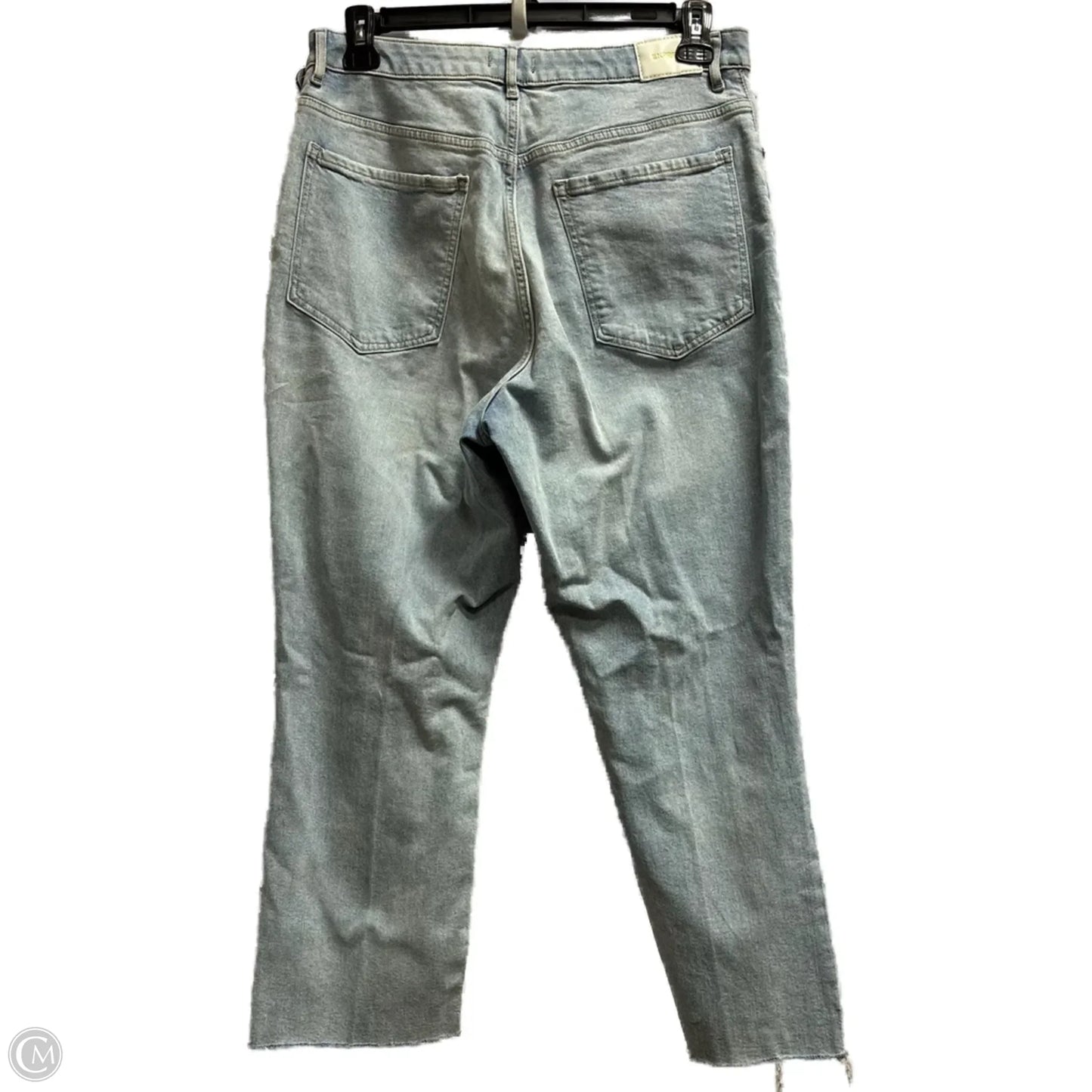 Jeans Straight By Express In Blue Denim, Size: 14