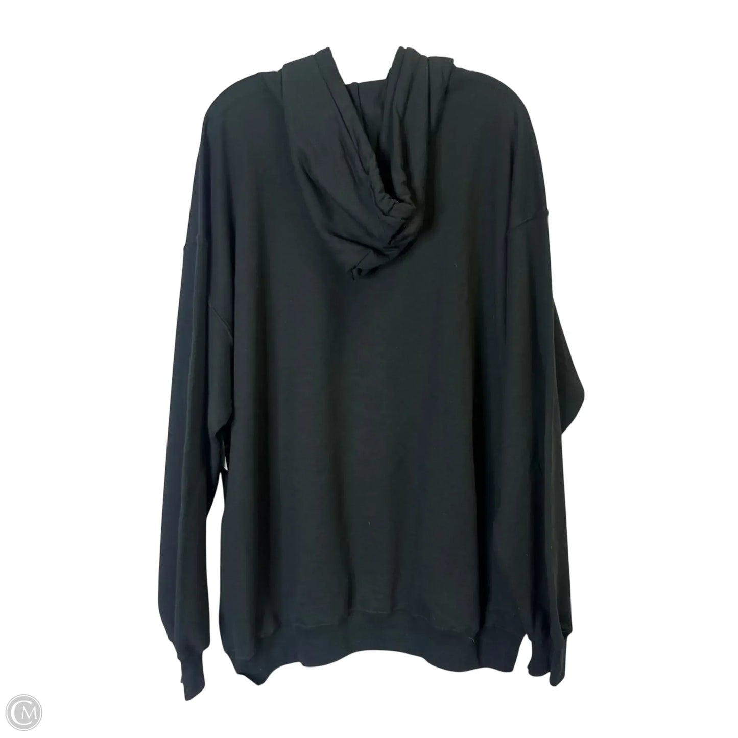 Sweatshirt Hoodie By Clothes Mentor In Black, Size: 2x