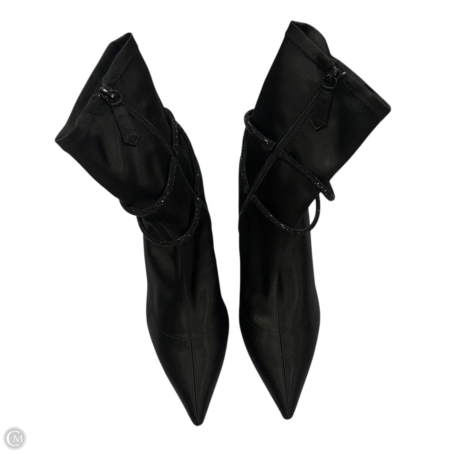 Boots Mid-calf Heels By Badgley Mischka In Black, Size: 9.5