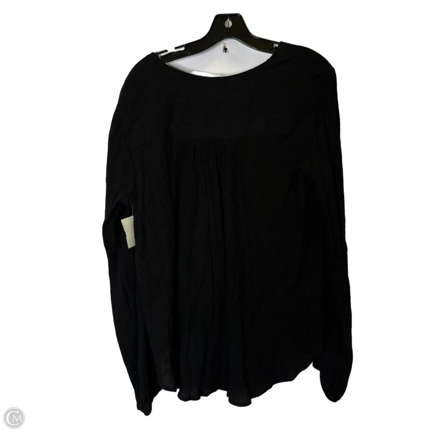 Top Long Sleeve By Free People In Black, Size: M