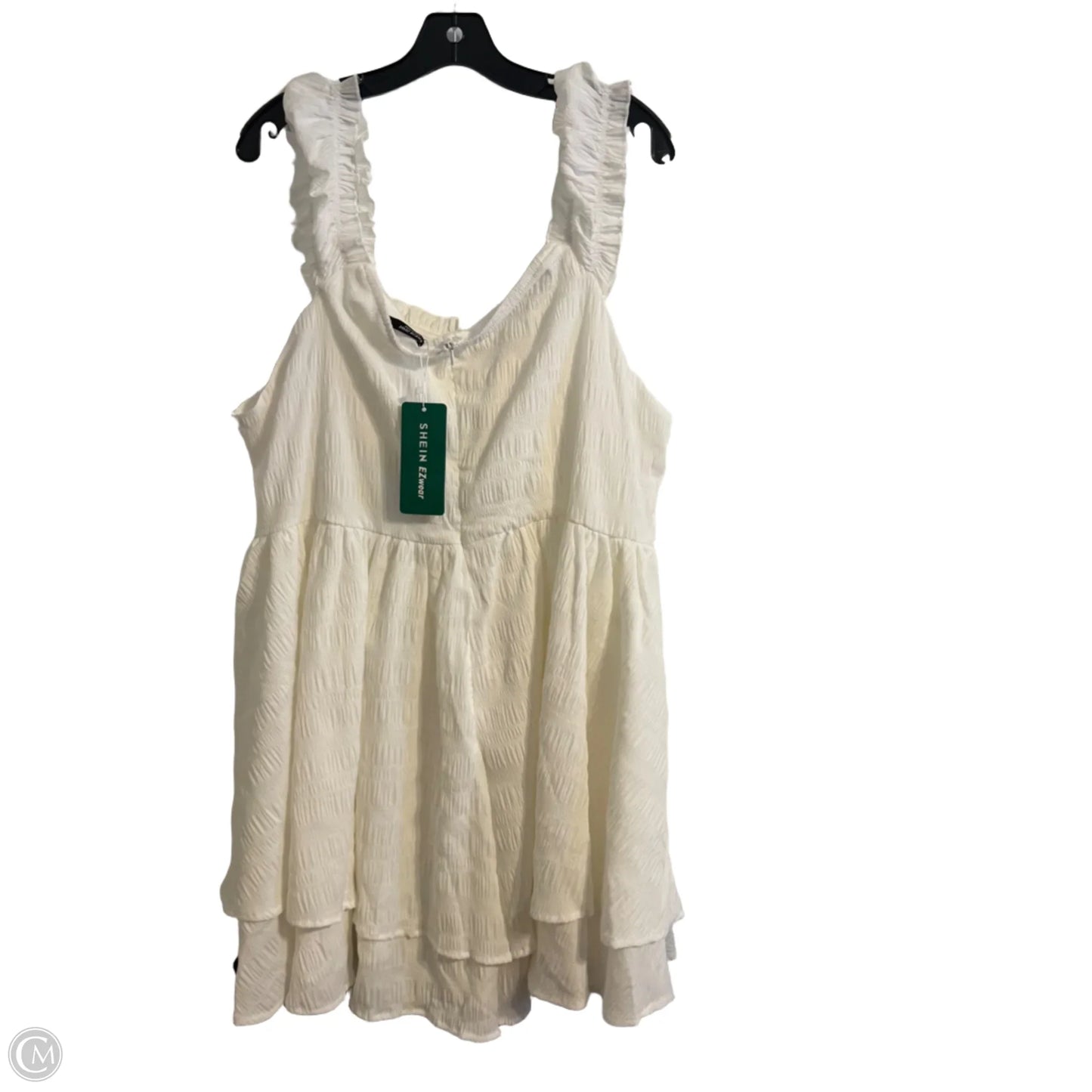 Romper By Shein In White, Size: 4x