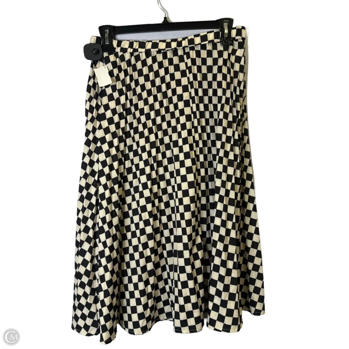 Skirt Midi By Shein In Black & White, Size: 1x