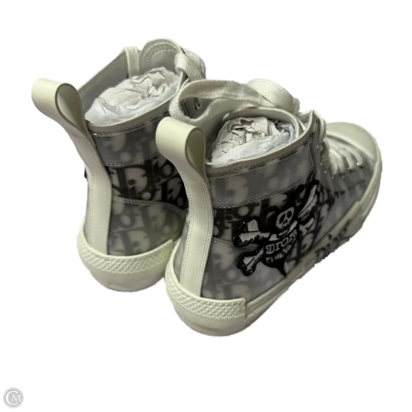 Shoes Luxury Designer By Dior In Black & White, Size: 9