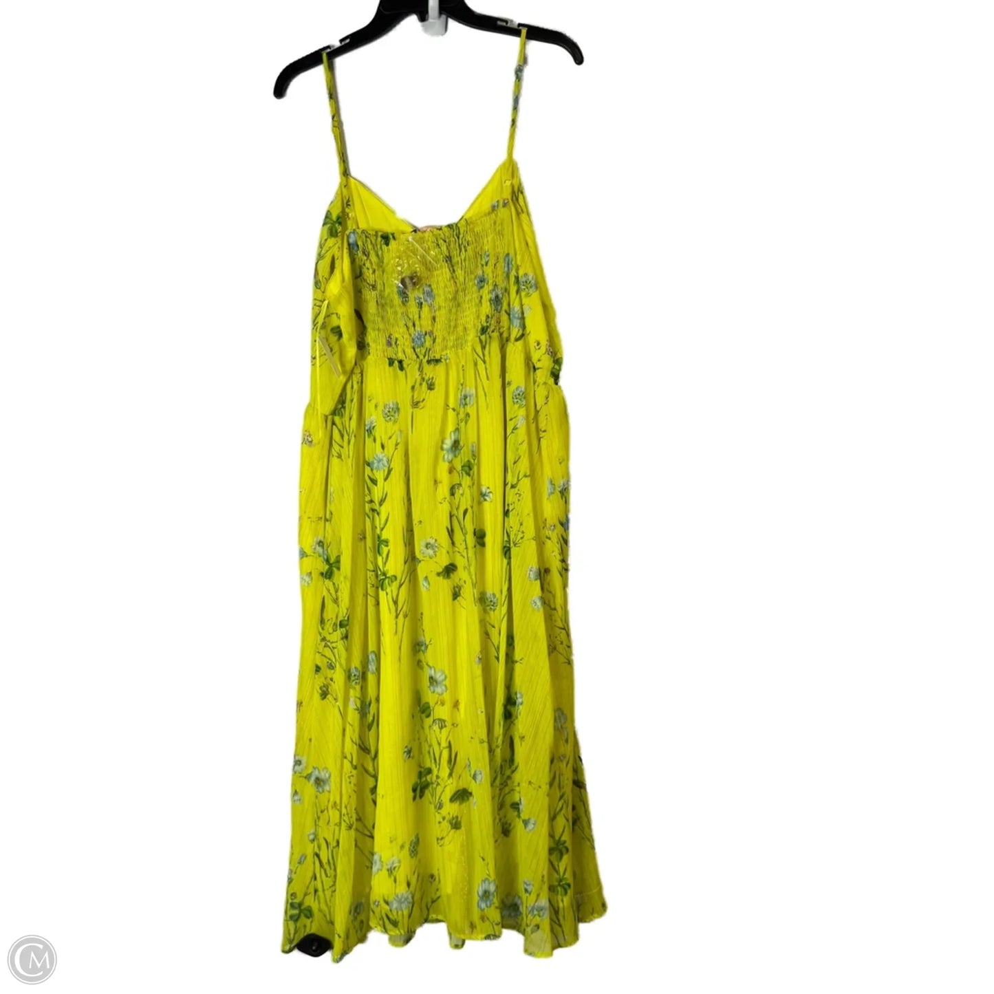 Dress Casual Midi By Altard State In Yellow, Size: 2x