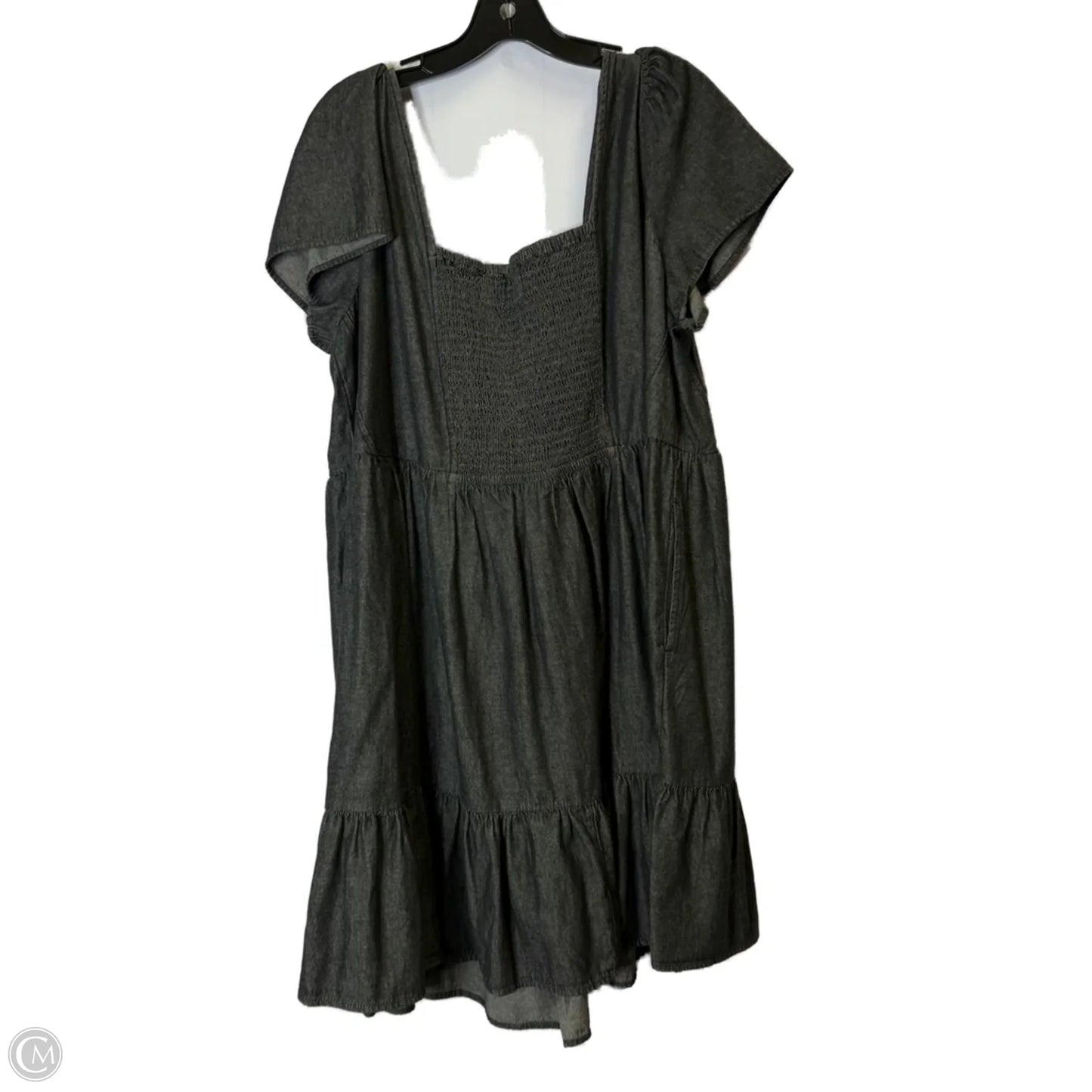 Dress Casual Short By Terra & Sky In Grey, Size: 1x