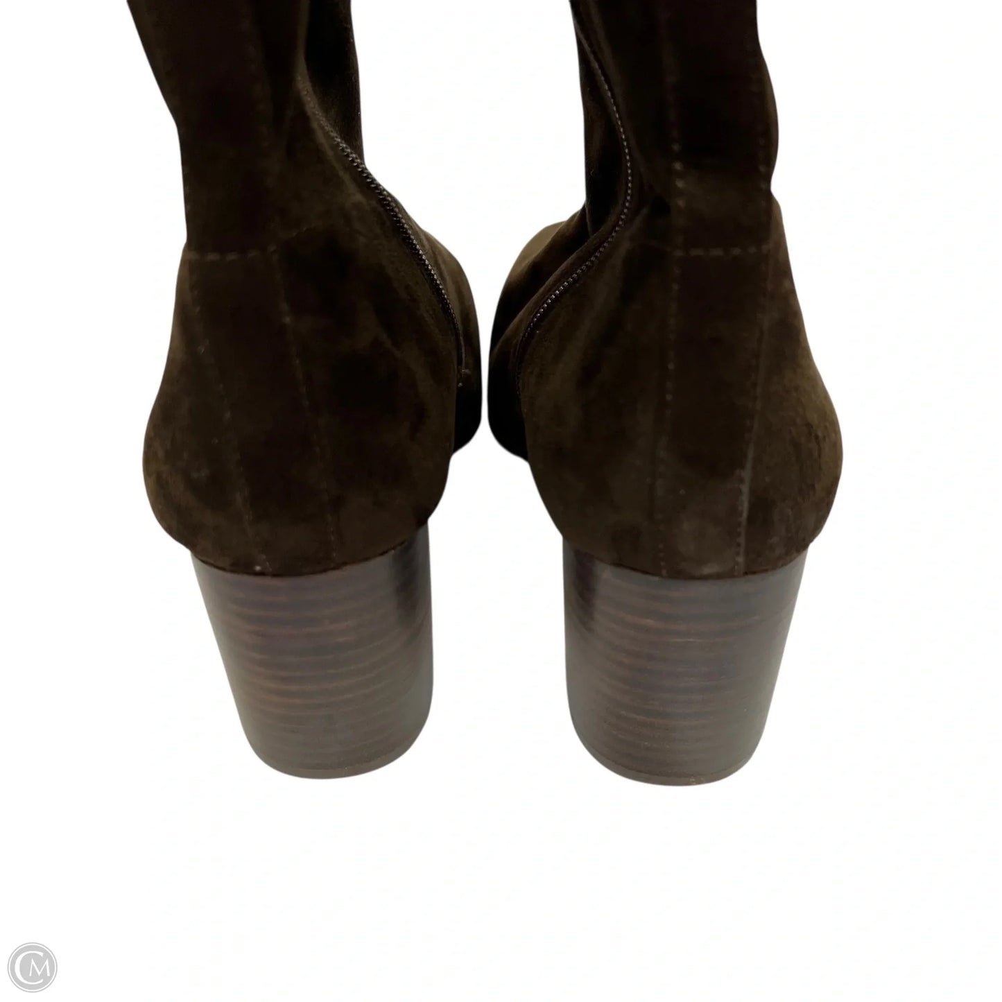 Boots Ankle Heels By Aerosoles In Brown, Size: 9.5