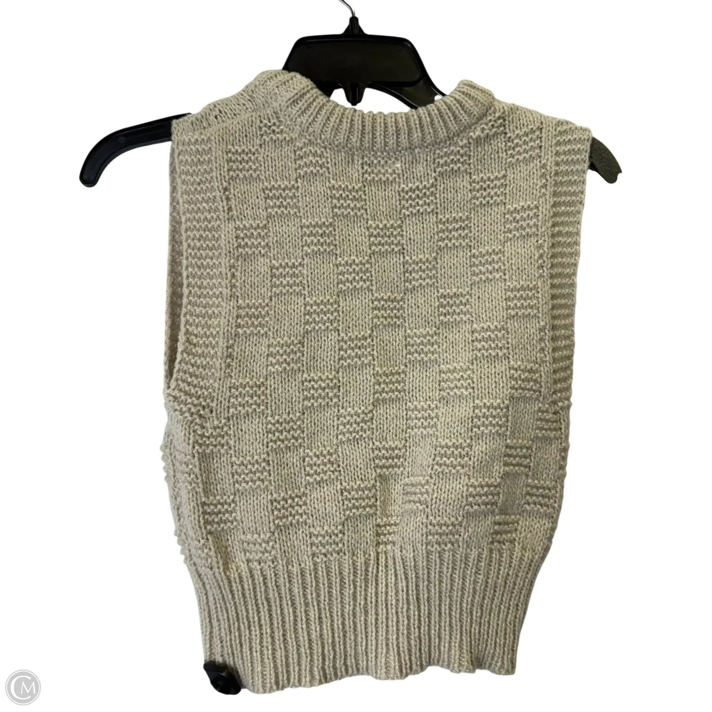 Vest Sweater By Clothes Mentor In Tan, Size: Xs