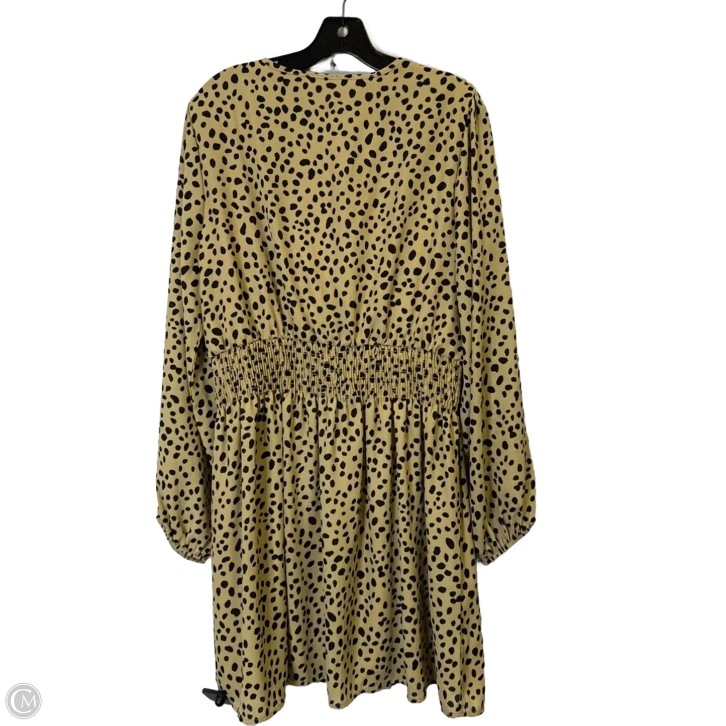 Dress Casual Short By Chicsoul In Animal Print, Size: 1x