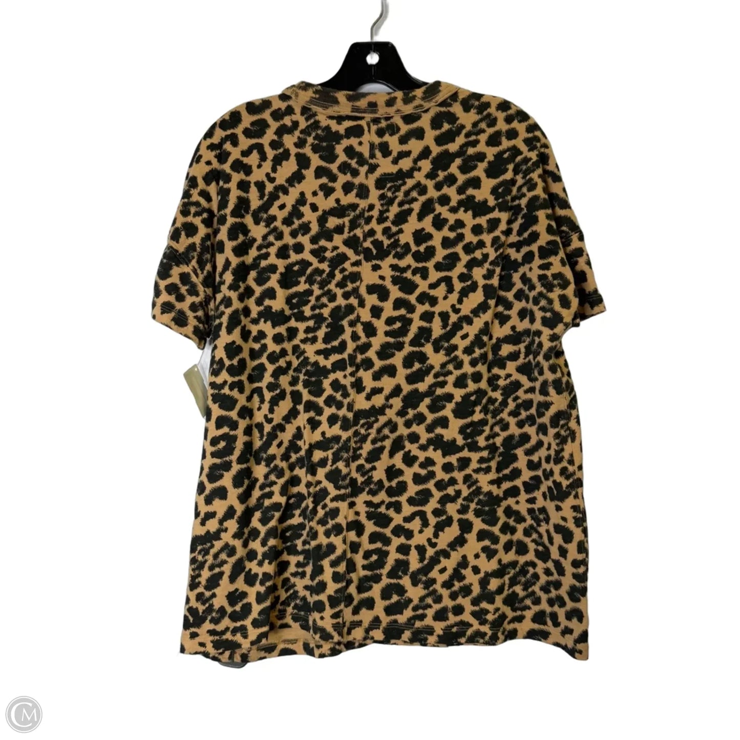 Top Short Sleeve By Aerie In Animal Print, Size: Xs