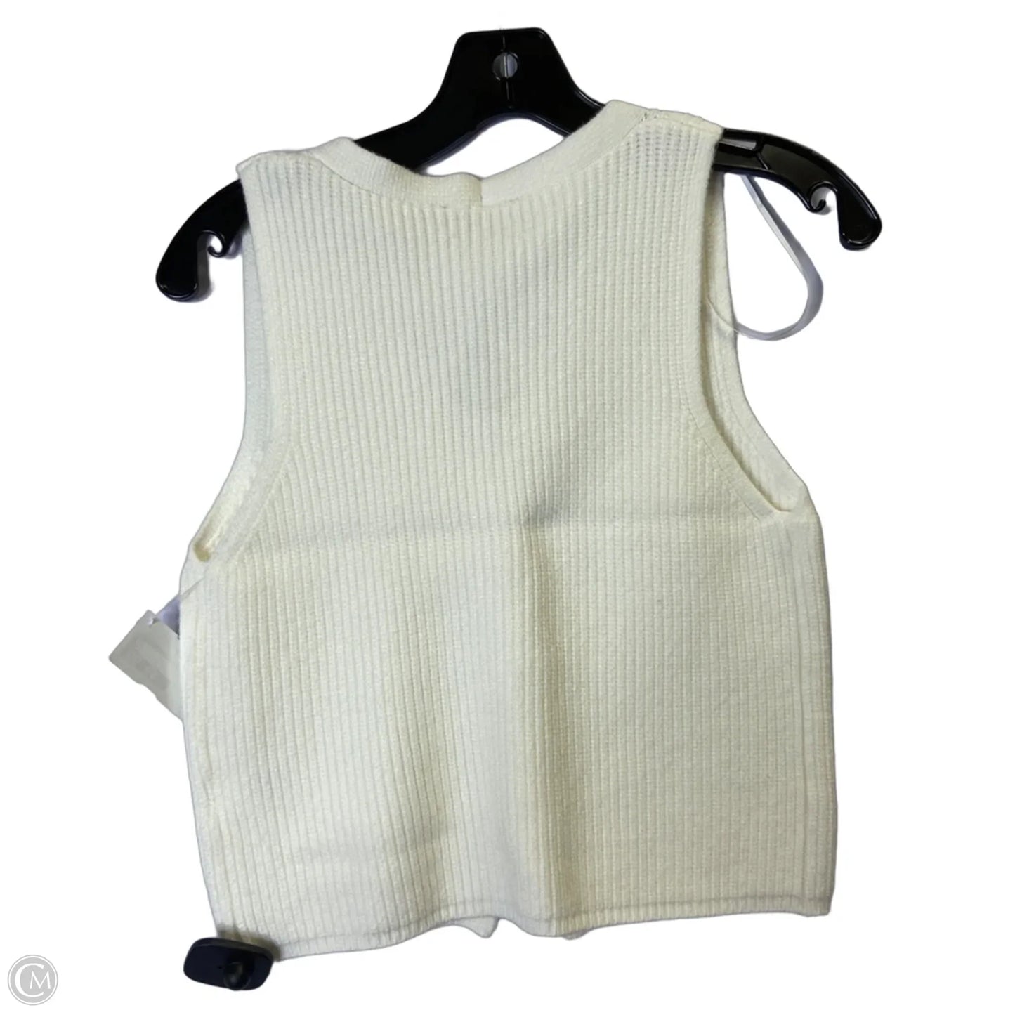 Top Sleeveless By Freshman In Cream, Size: M