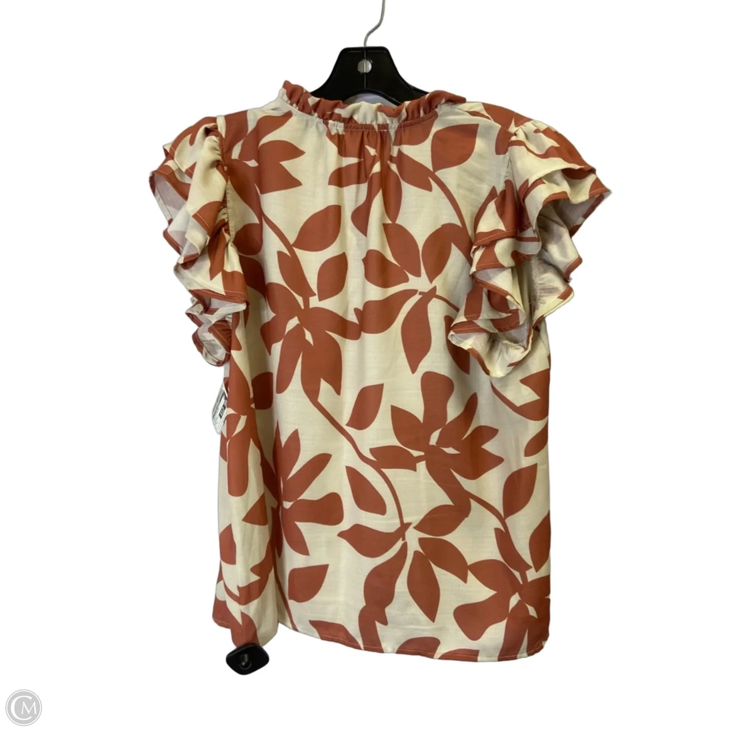 Top Sleeveless By Clothes Mentor In Orange, Size: L