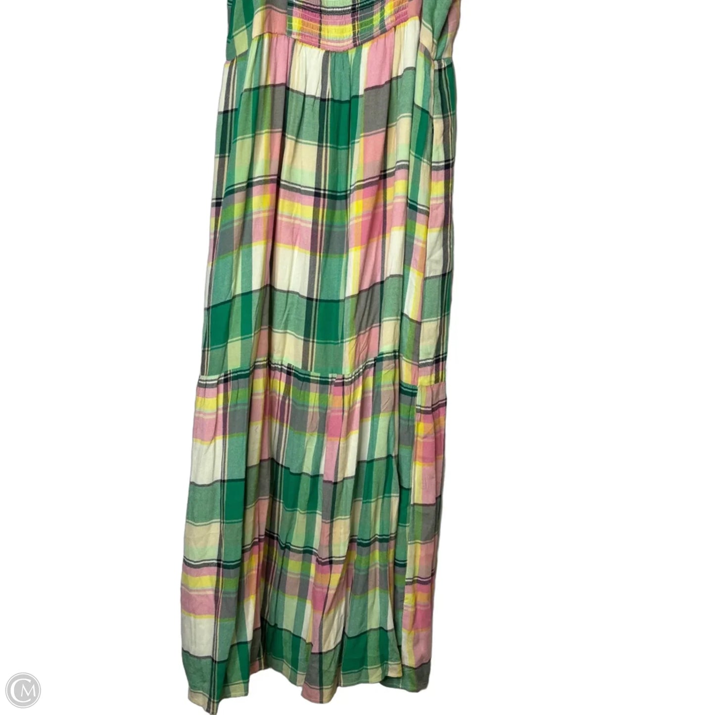 Dress Casual Maxi By Loft In Plaid Pattern, Size: Lp