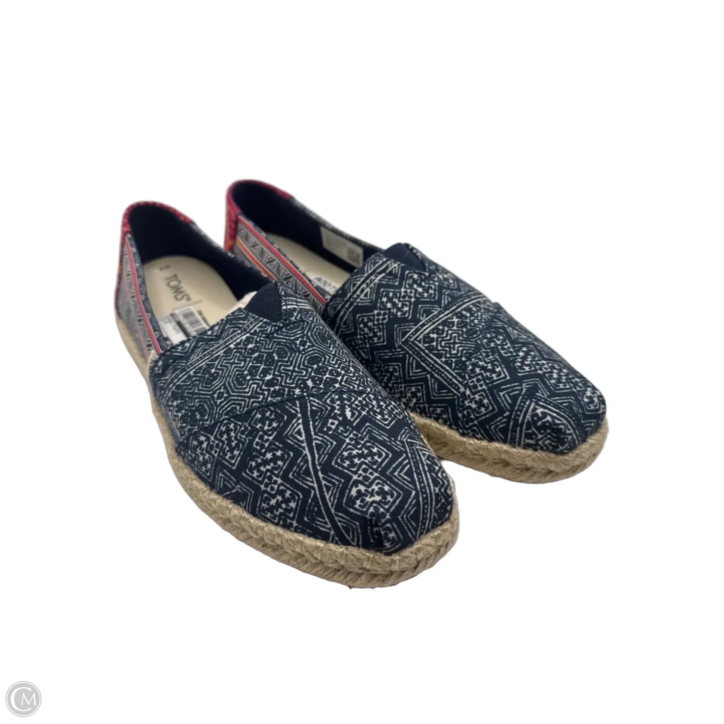 Shoes Flats By Toms In Blue, Size: 9