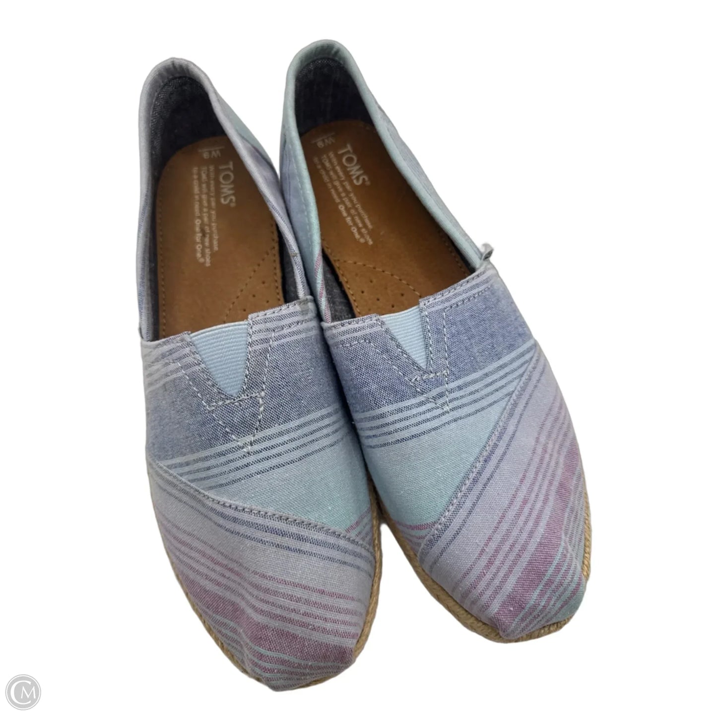 Shoes Flats By Toms In Blue, Size: 9