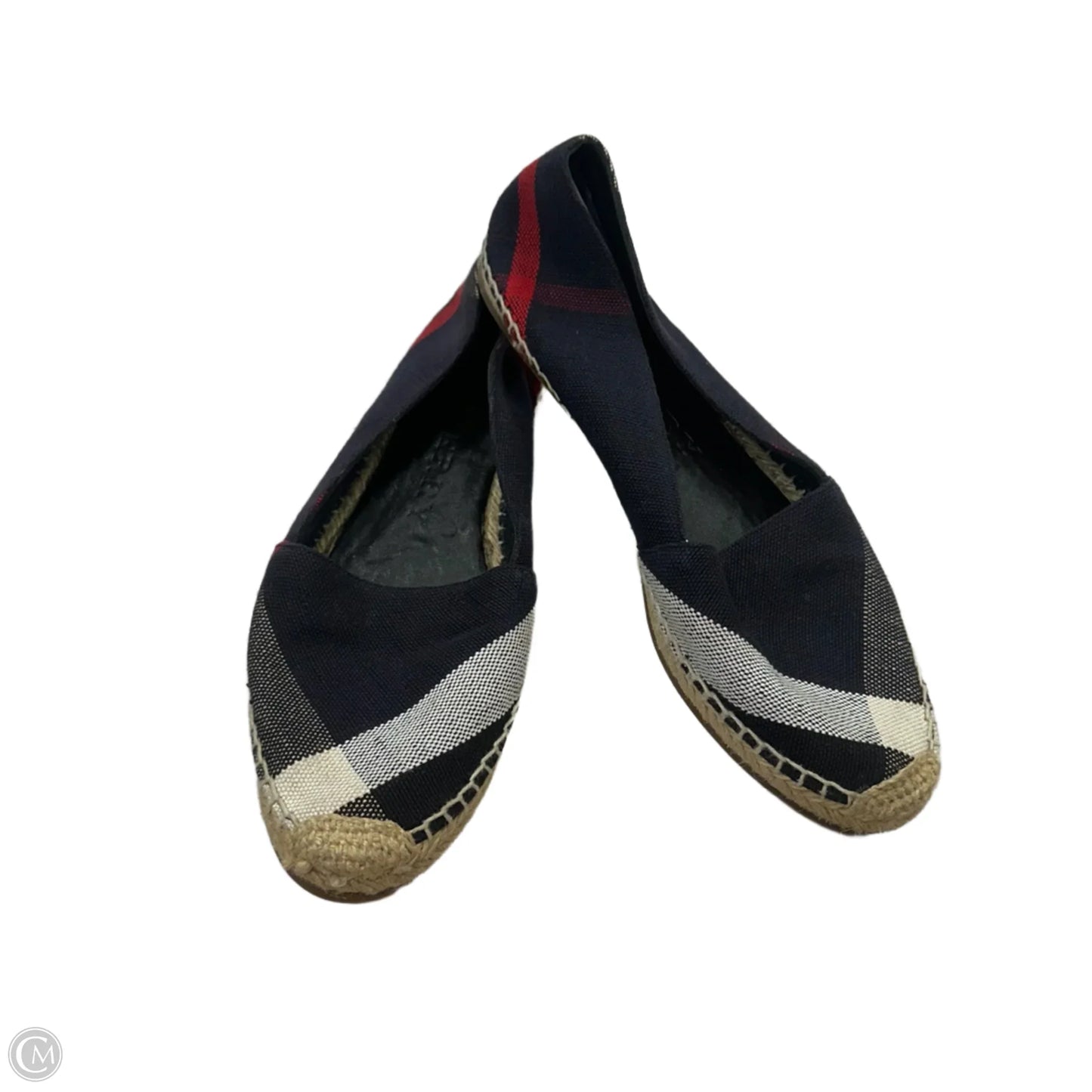 Shoes Luxury Designer By Burberry In Blue, Size: 10