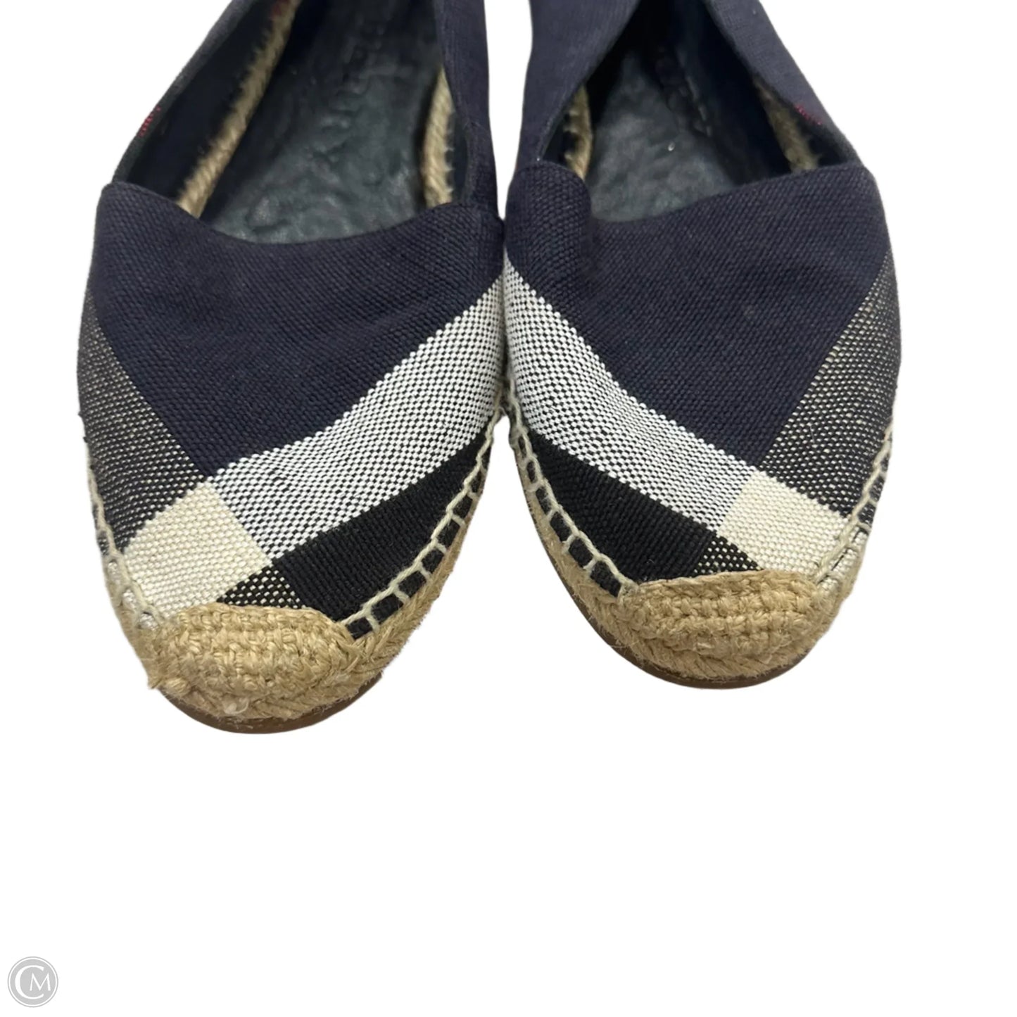 Shoes Luxury Designer By Burberry In Blue, Size: 10