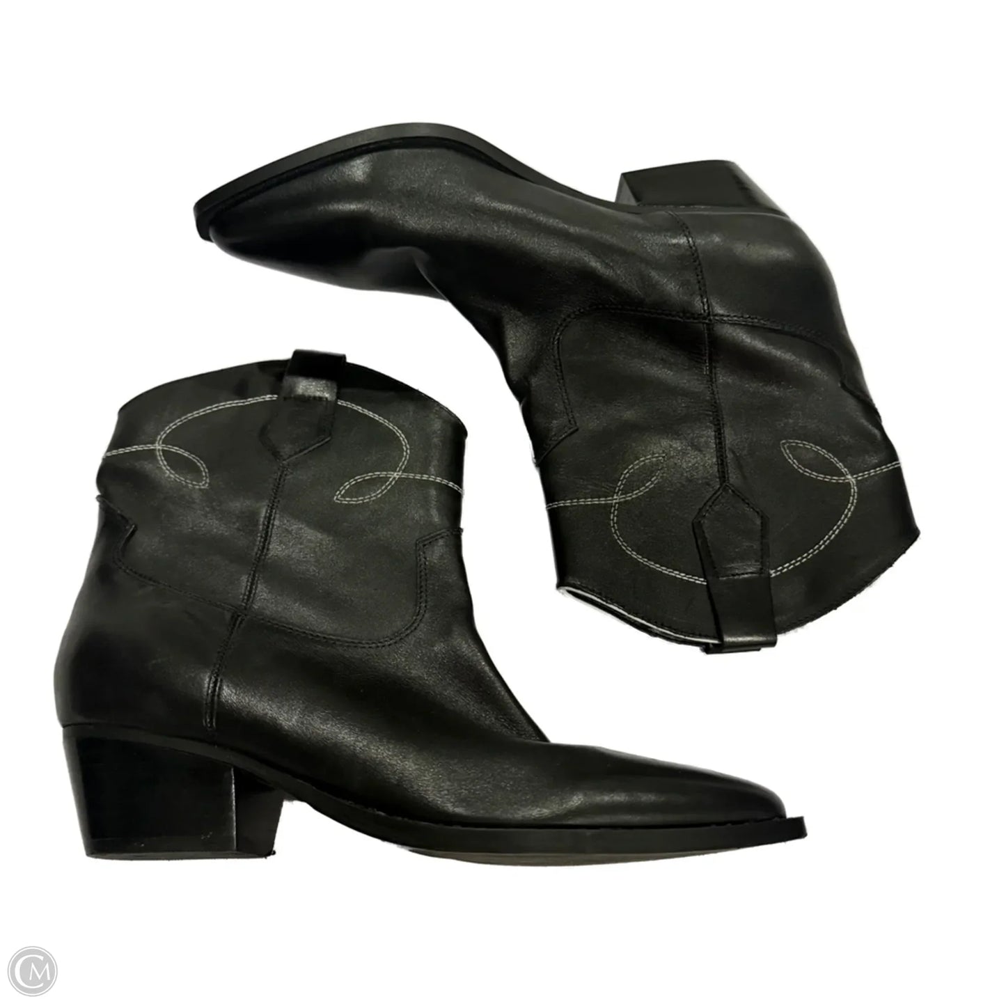 Boots Ankle Heels By Marc Fisher In Black, Size: 8.5