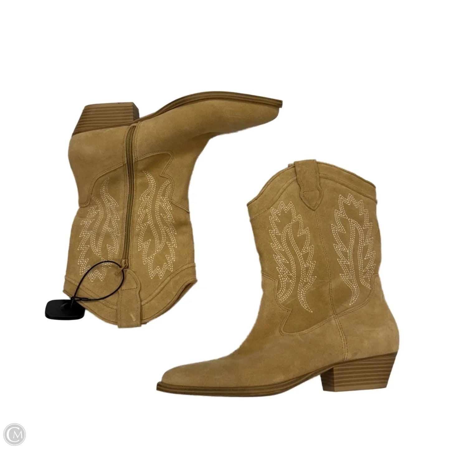 Boots Western By Crown Vintage In Tan, Size: 10