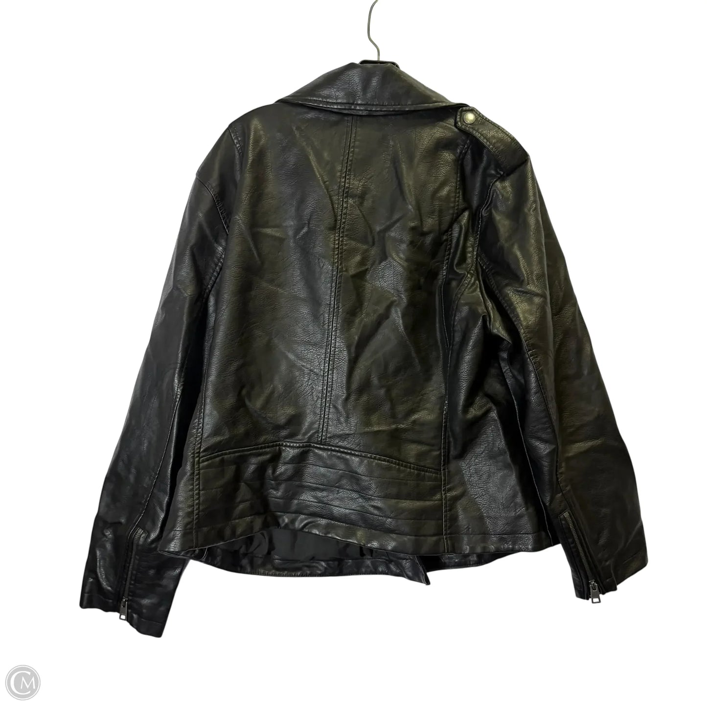 Jacket Moto By Levis In Black, Size: 2x