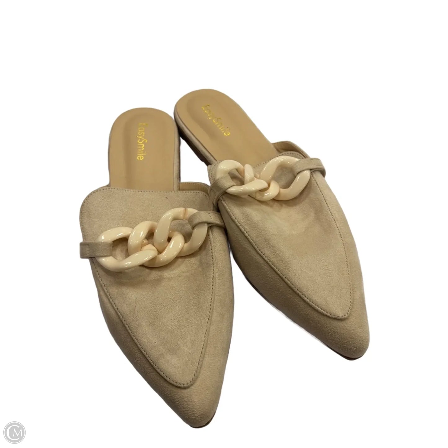 Shoes Flats By Clothes Mentor In Cream, Size: 8