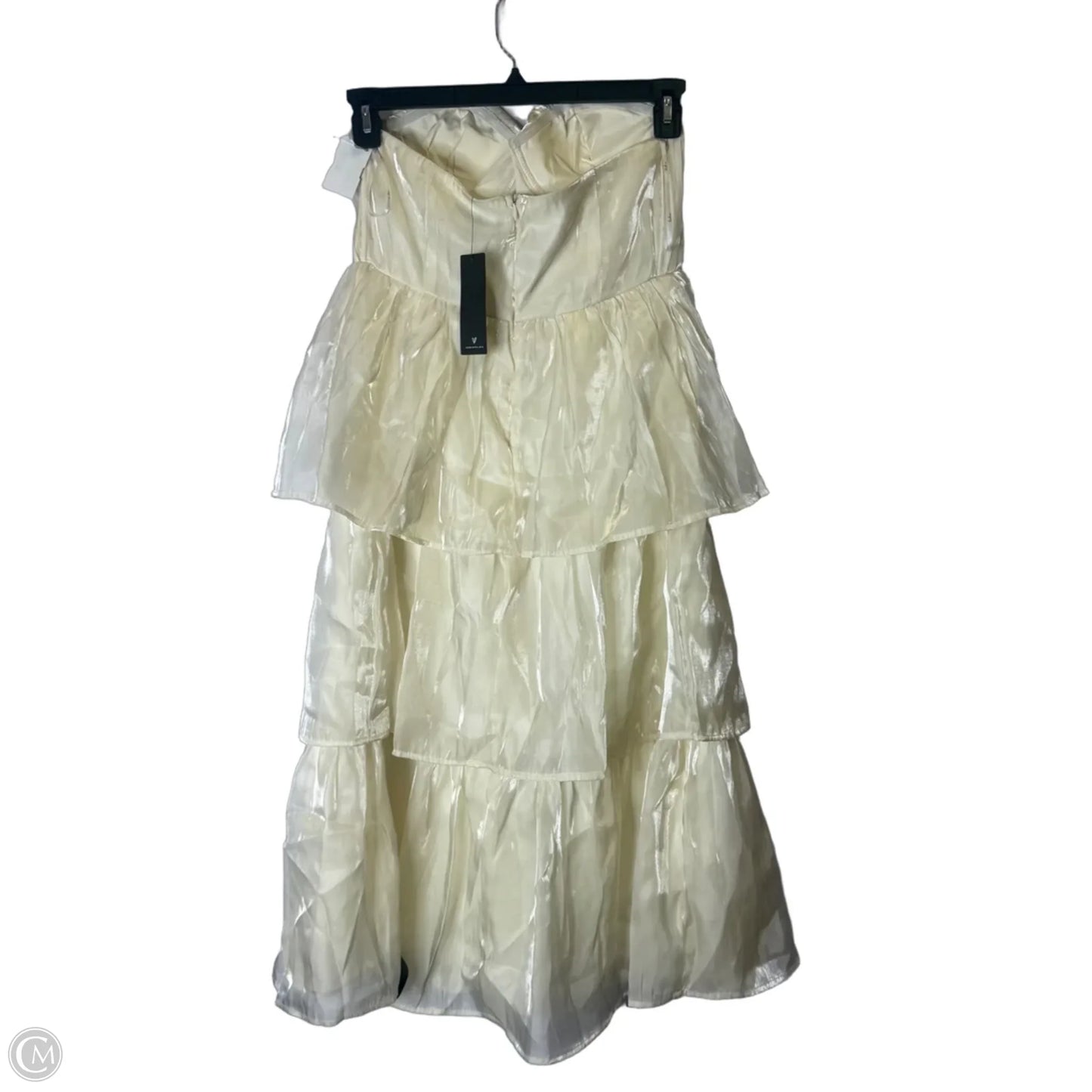 Dress Party Midi By Lulus In Cream, Size: M