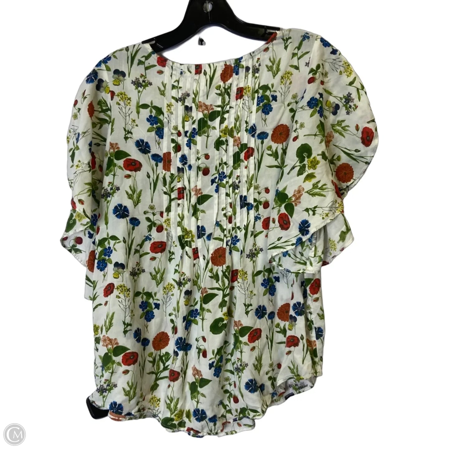 Blouse Short Sleeve By Maeve In Floral Print, Size: 4