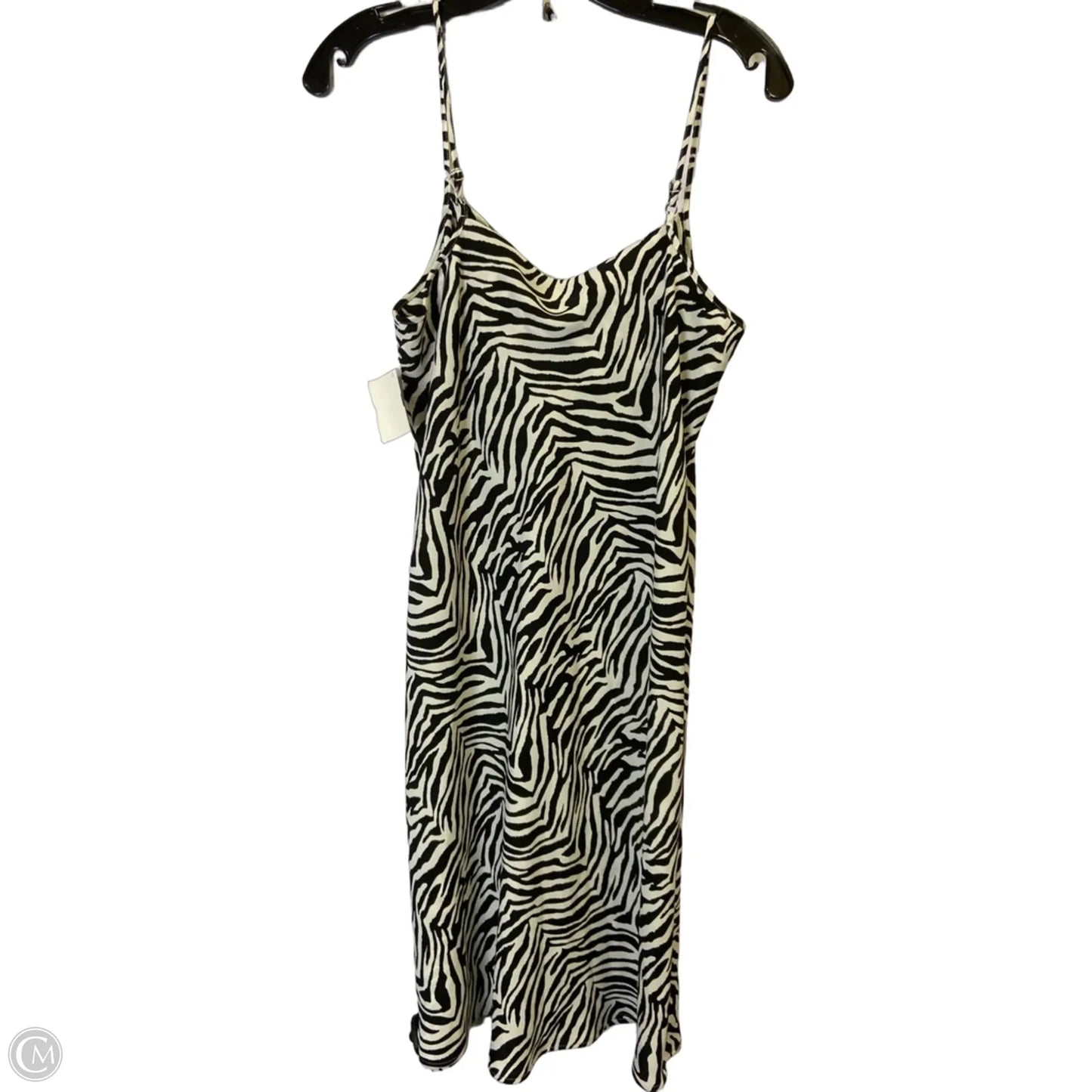 Dress Casual Midi By Banana Republic In Zebra Print, Size: 6
