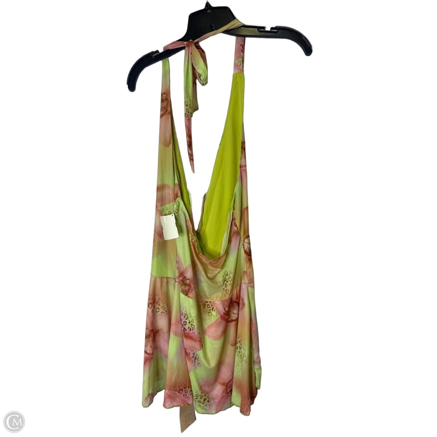 Top Sleeveless By Shein In Green, Size: M
