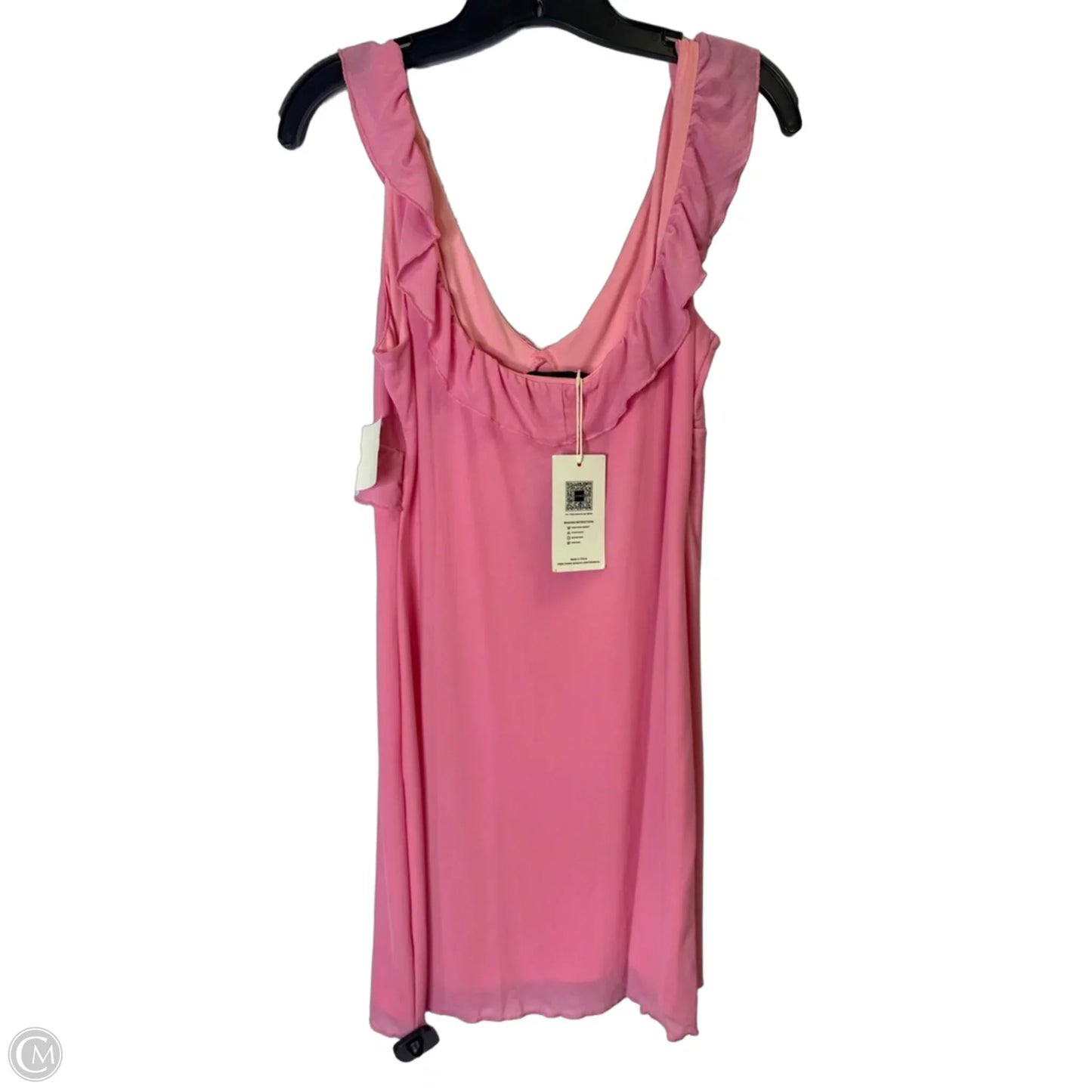 Dress Casual Short By Clothes Mentor In Pink, Size: M