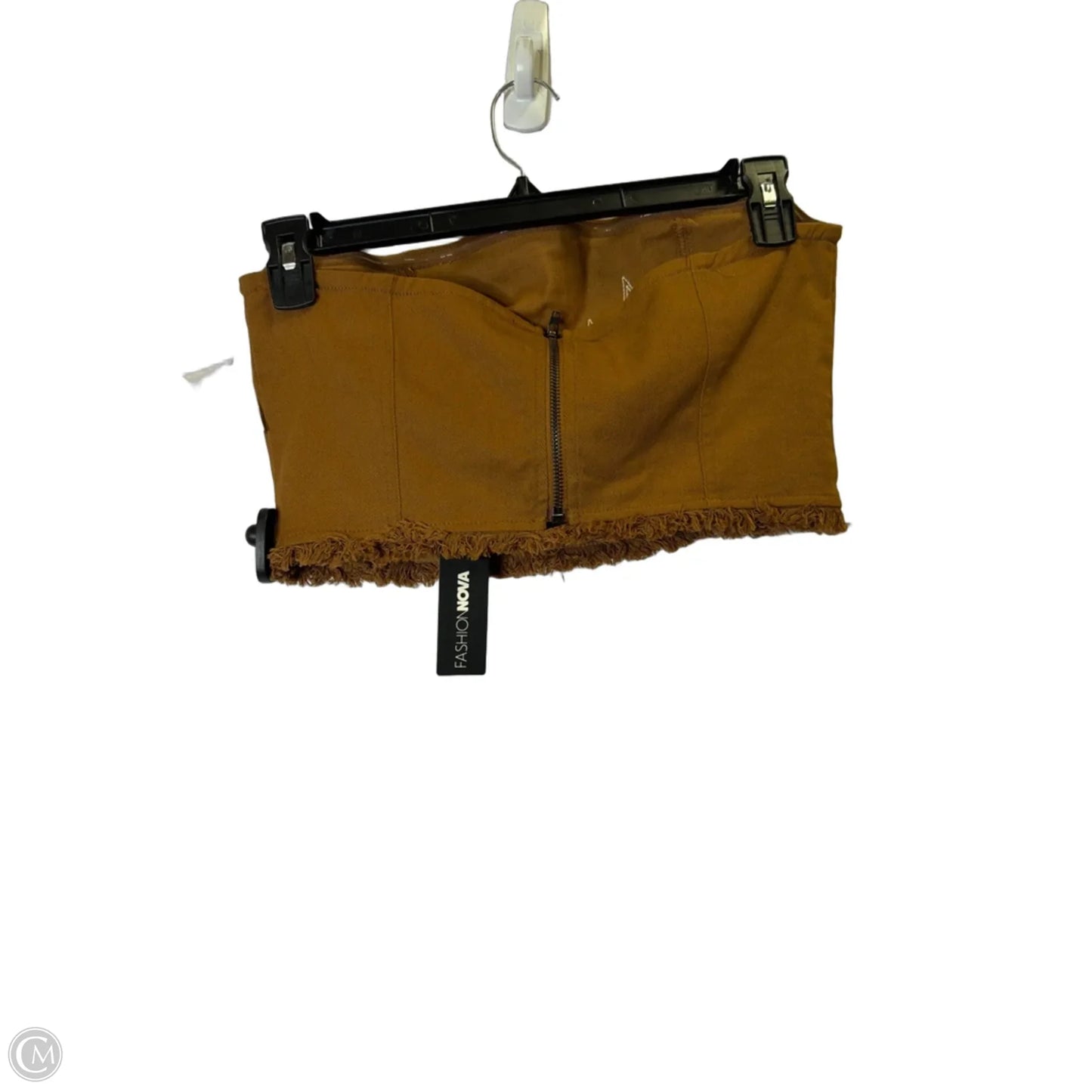 Top Sleeveless By Fashion Nova In Brown, Size: L